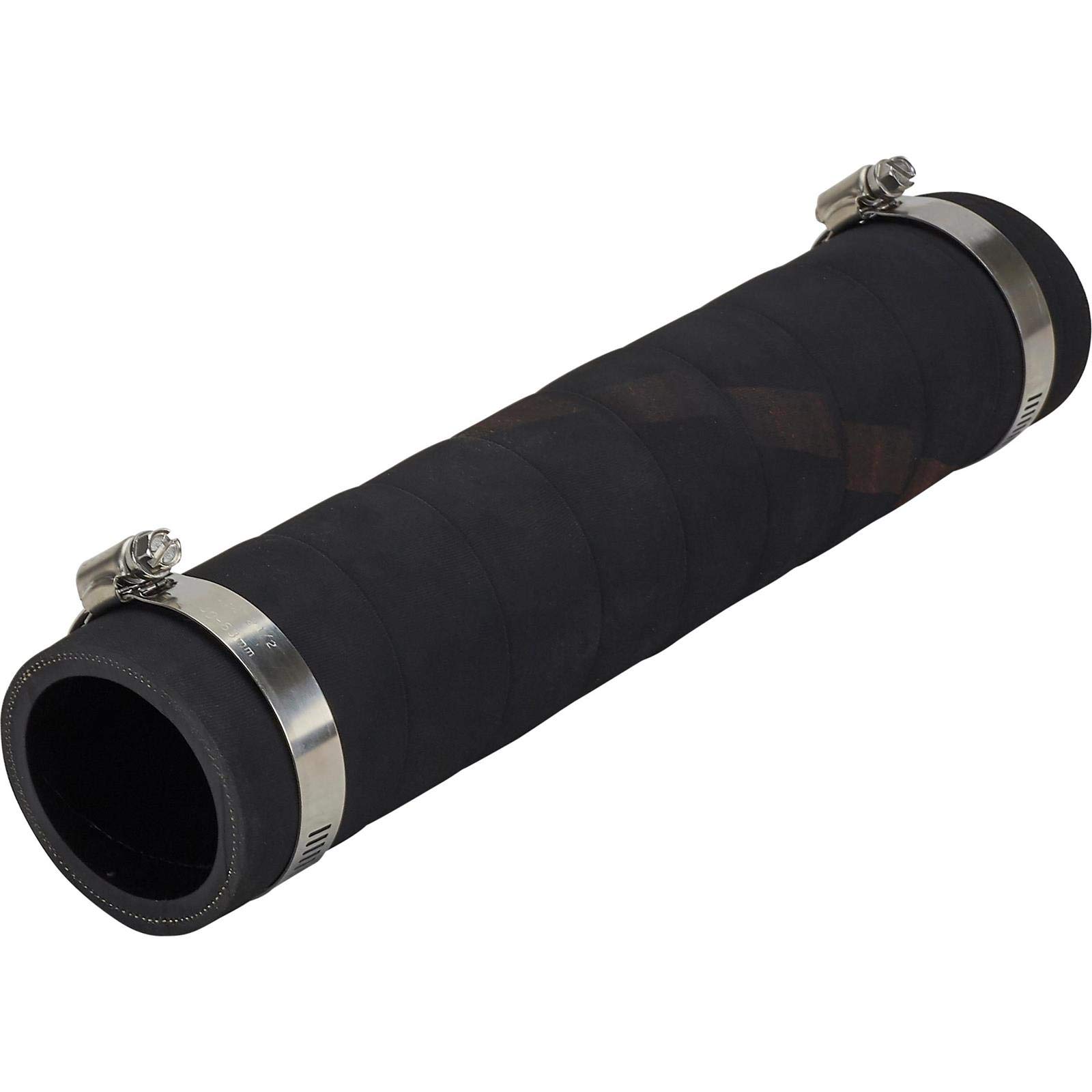 Speedway Motors 2 Inch ID Fuel Filler Hose Kit - 4 Inch Length with 2 Hose Clamps - Heavy Duty Replacement Hose for Gasoline & Diesel Vehicles - Perfect for Fuel Tank Assembly & Automotive Repair