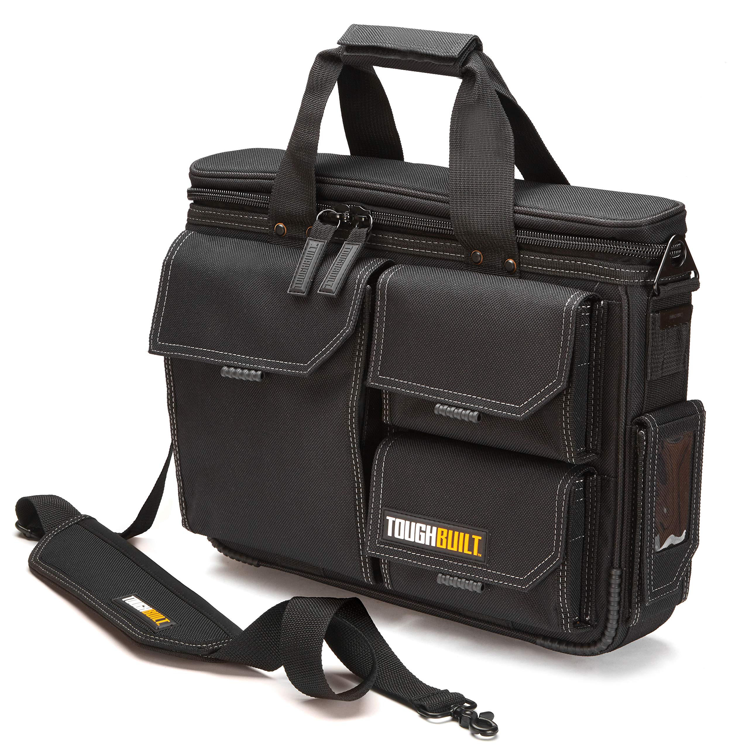 ToughBuilt Quick Access Laptop Bag Medium - Durable HardBody Construction with Protective Padding for 13