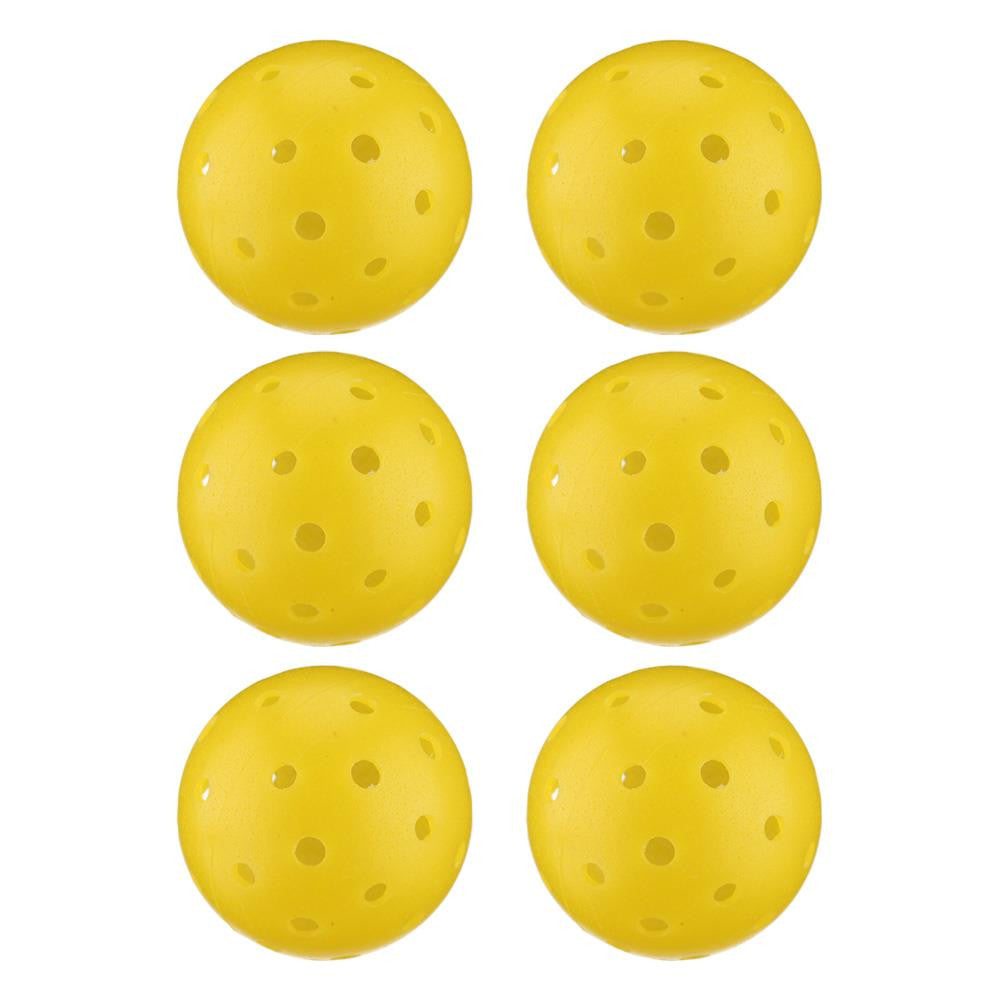 Premium Harrow Pickleball Balls 6 Pack - Outdoor & Indoor Use for Recreational & Competitive Play