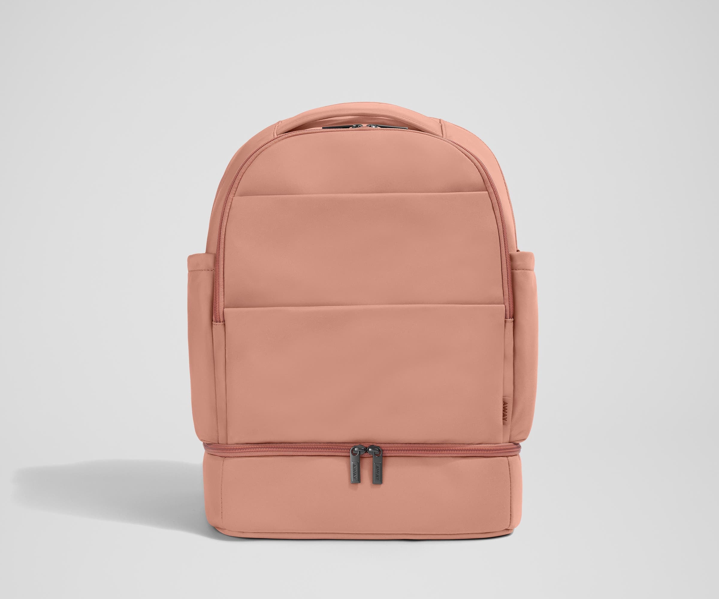 Premium Double Diaper Backpack in Clay Pink - Stylish & Spacious Baby Essentials Organizer for Parents - Perfect for Travel, Daycare & Outdoor Adventures