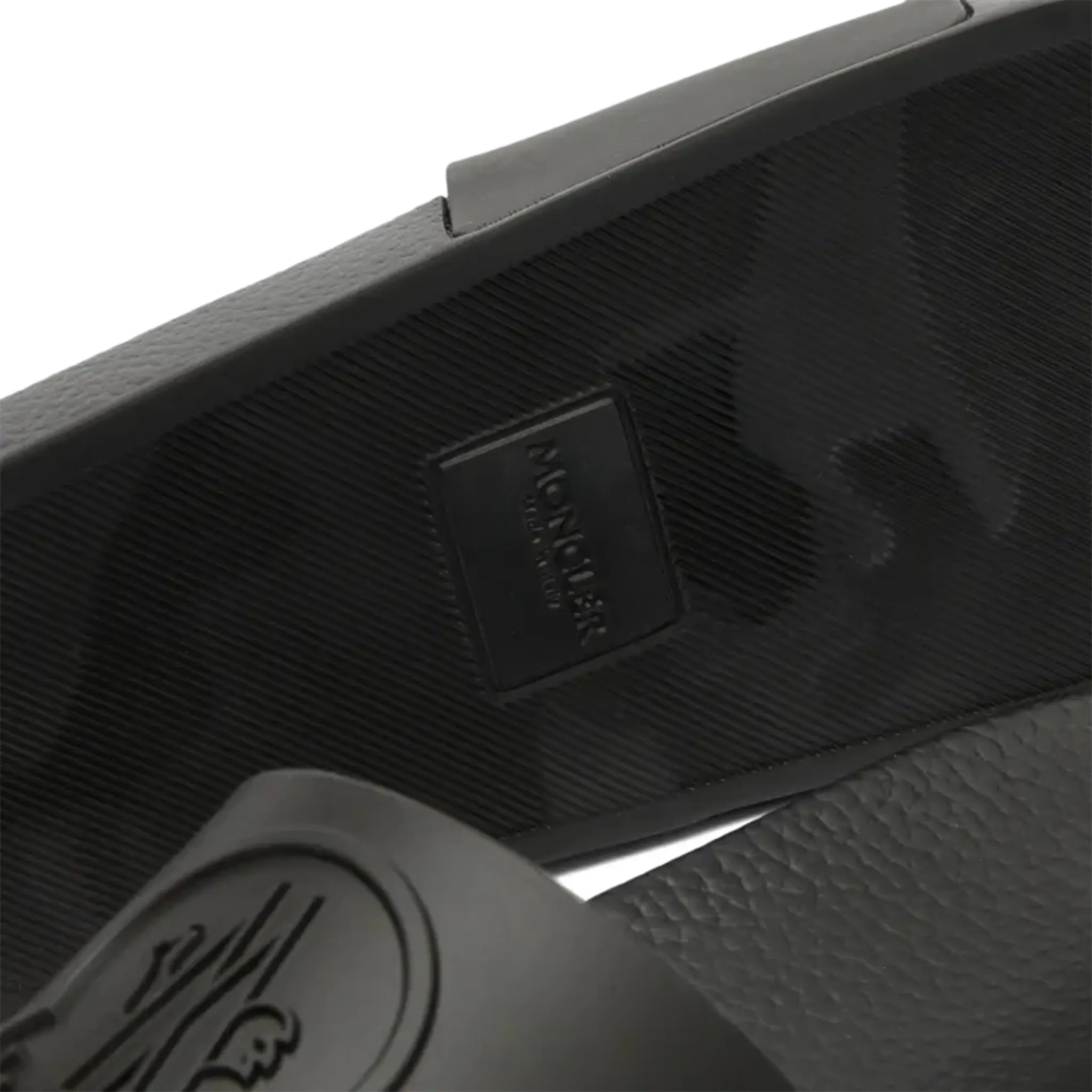 Moncler Basile Logo Black Slides - Premium Comfort Slides for Men & Women - Perfect for Beach, Pool, and Casual Wear
