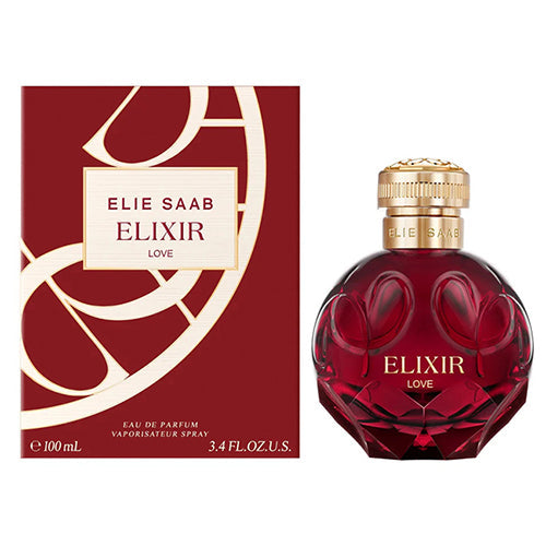 Elie Saab Elixir Love 100ml Eau de Parfum for Women - Floral Fruity Perfume | Romantic Date Night & Special Occasion Fragrance