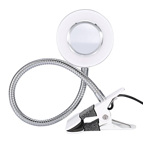 USB Rechargeable LED Clip Desk Lamp - Adjustable Eyebrow Makeup Light for Home Office, Dorm & Travel | Portable, Bright Lighting for Reading, Studying & Beauty Application