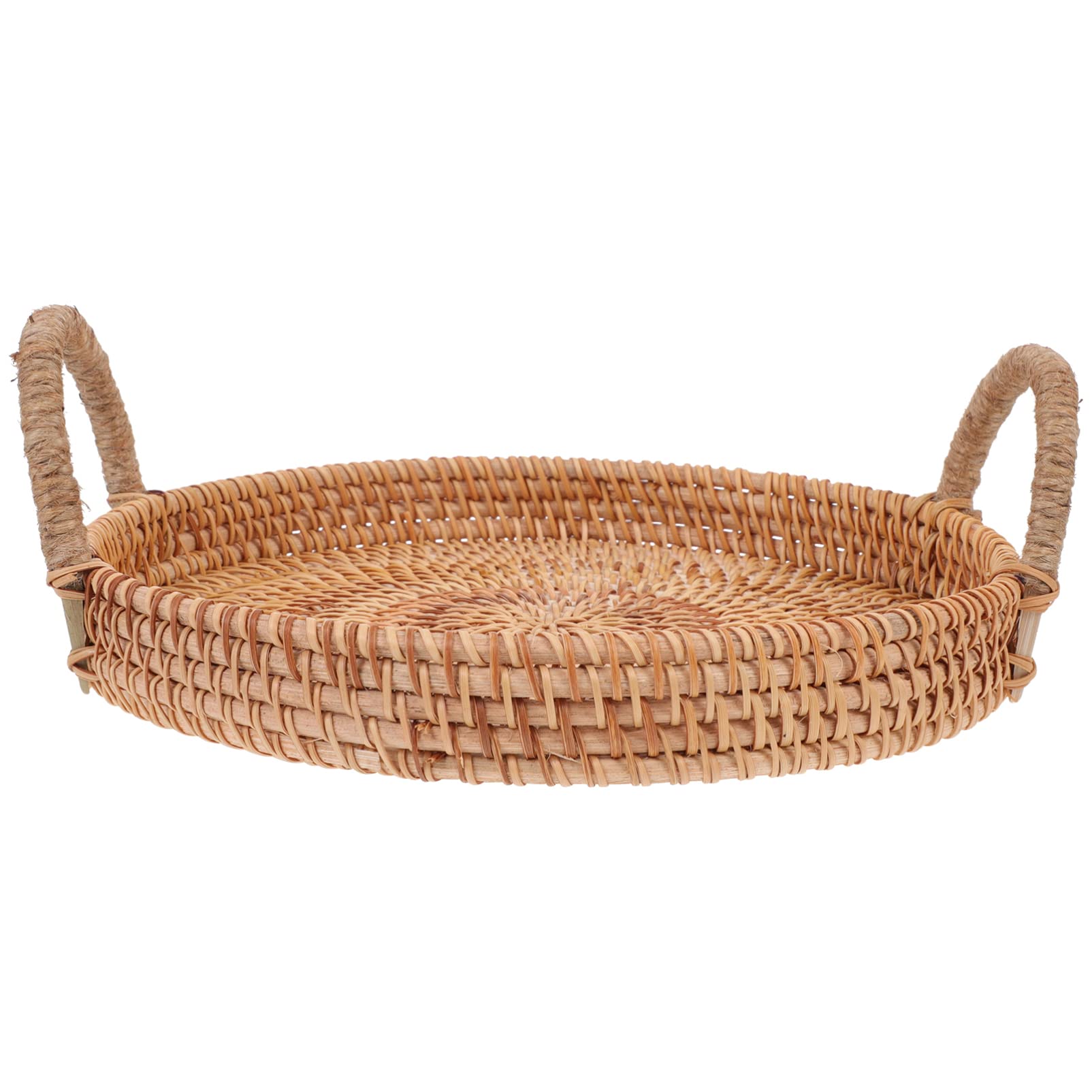 Handmade Woven Wicker Baskets - Pantry Organizer & Tabletop Serving Basket for Fruits, Vegetables, Snacks & Bread | Perfect for Kitchen Storage, Restaurant Serving & Home Decor