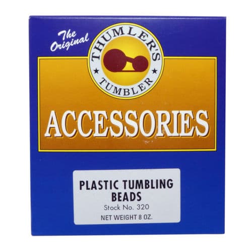Thumlers Tumbler 8 oz Plastic Tumbling Beads - Rock Polishing Media for Jewelry Making & Lapidary Work - Perfect for Stone Polishing, Metal Cleaning & Craft Projects
