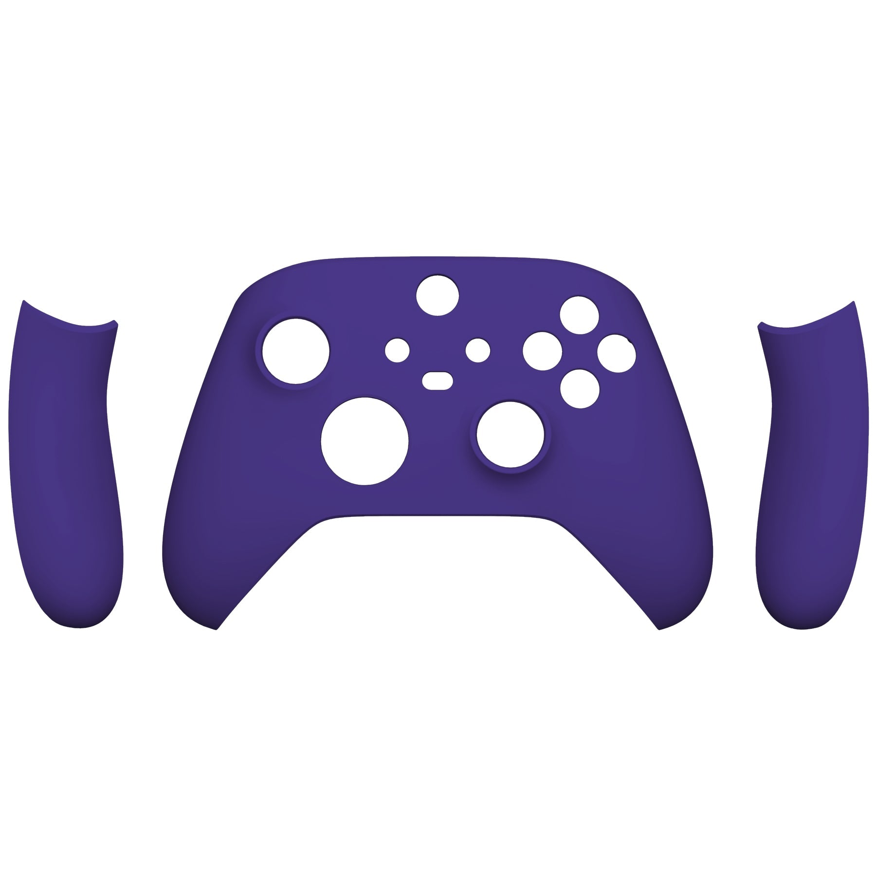 eXtremeRate Purple Replacement Front Housing Shell with Side Rails Panels for Xbox Series X & S Controller - Custom Gaming Setup & DIY Repair Accessories
