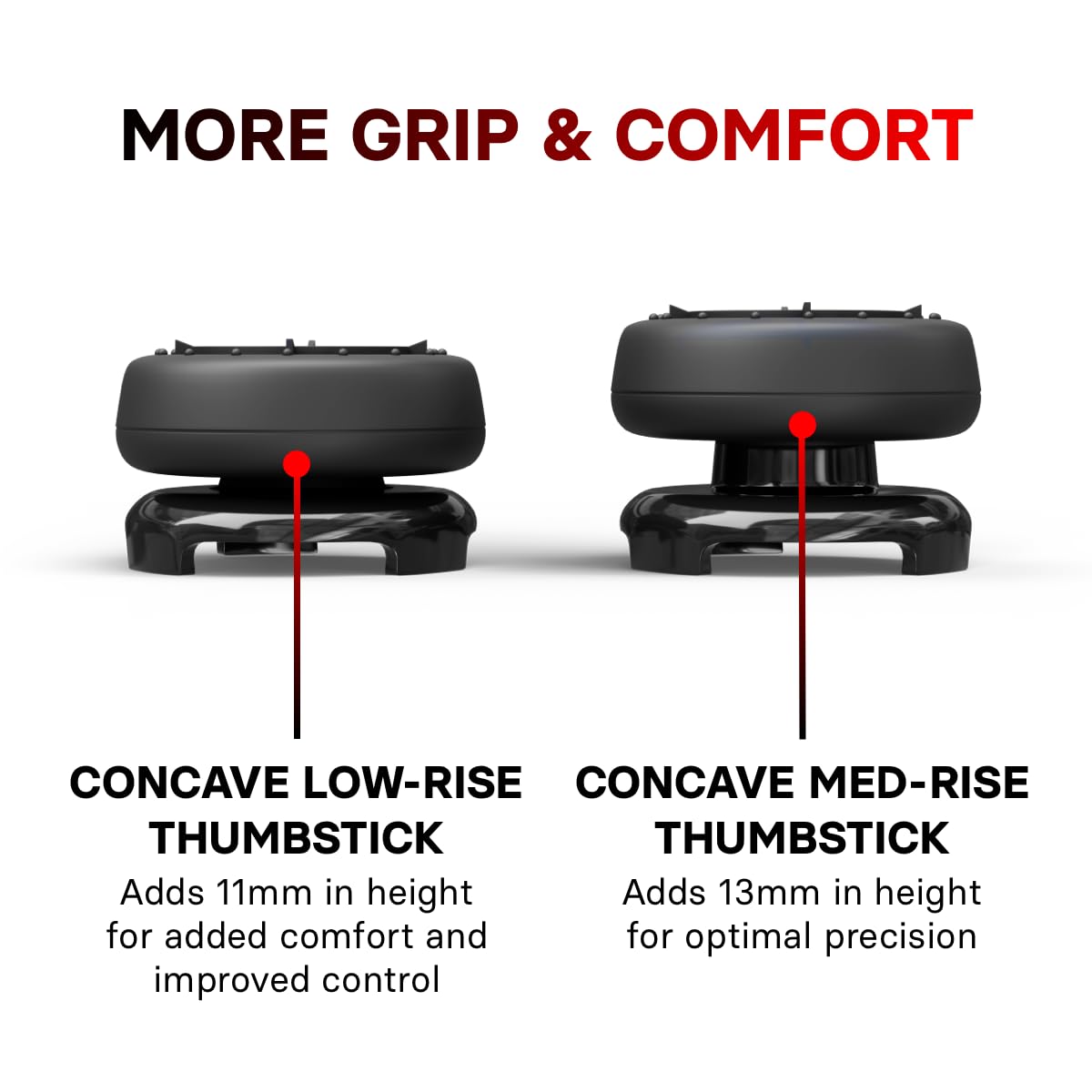 Premium PS5 Controller Thumbsticks & Concave Grips - High Precision Gaming Accessories for Playstation 5 & PS4 - Enhanced Control for FPS & Competitive Play - Perfect for Pro Gamers & Esports Tournaments