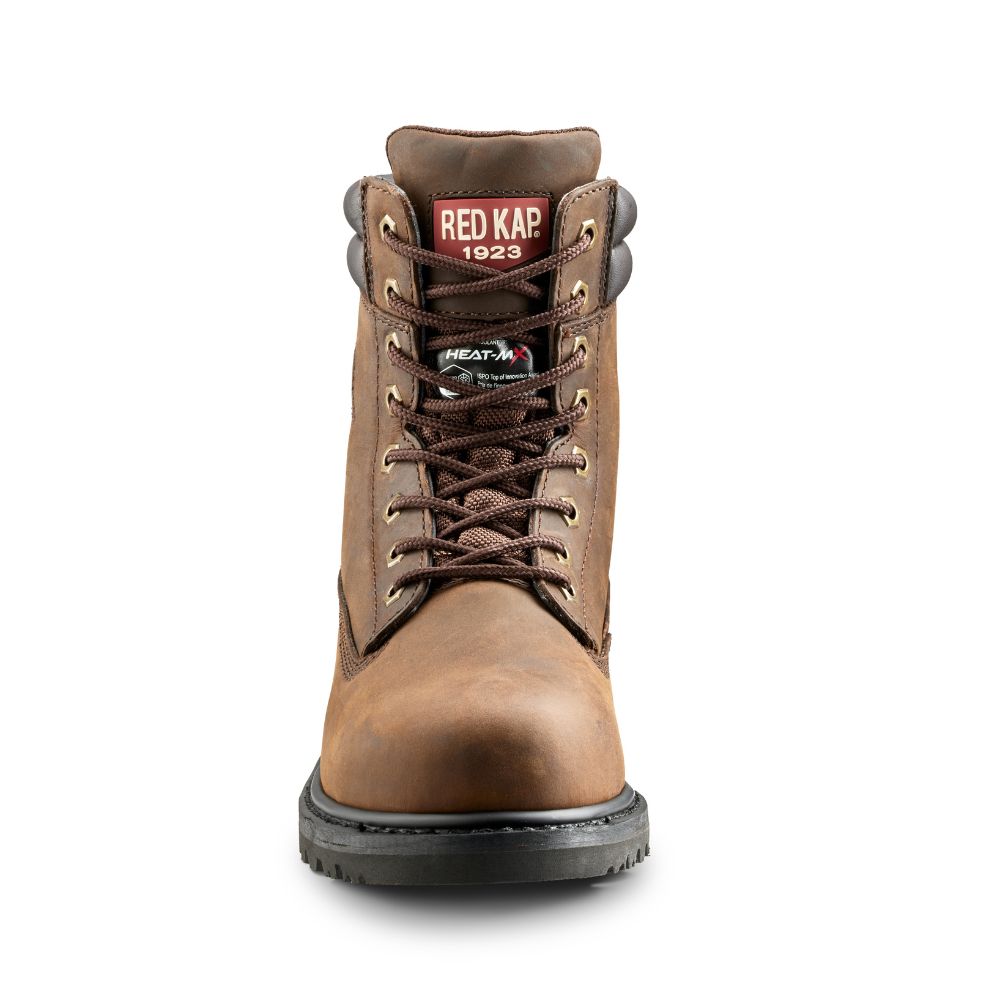 Red Kap Unisex Steel Toe Insulated Work Boots - CSA Certified Safety Shoes for Men & Women - Brown (CF23100AIBR) - Ideal for Construction, Warehouse & Outdoor Work