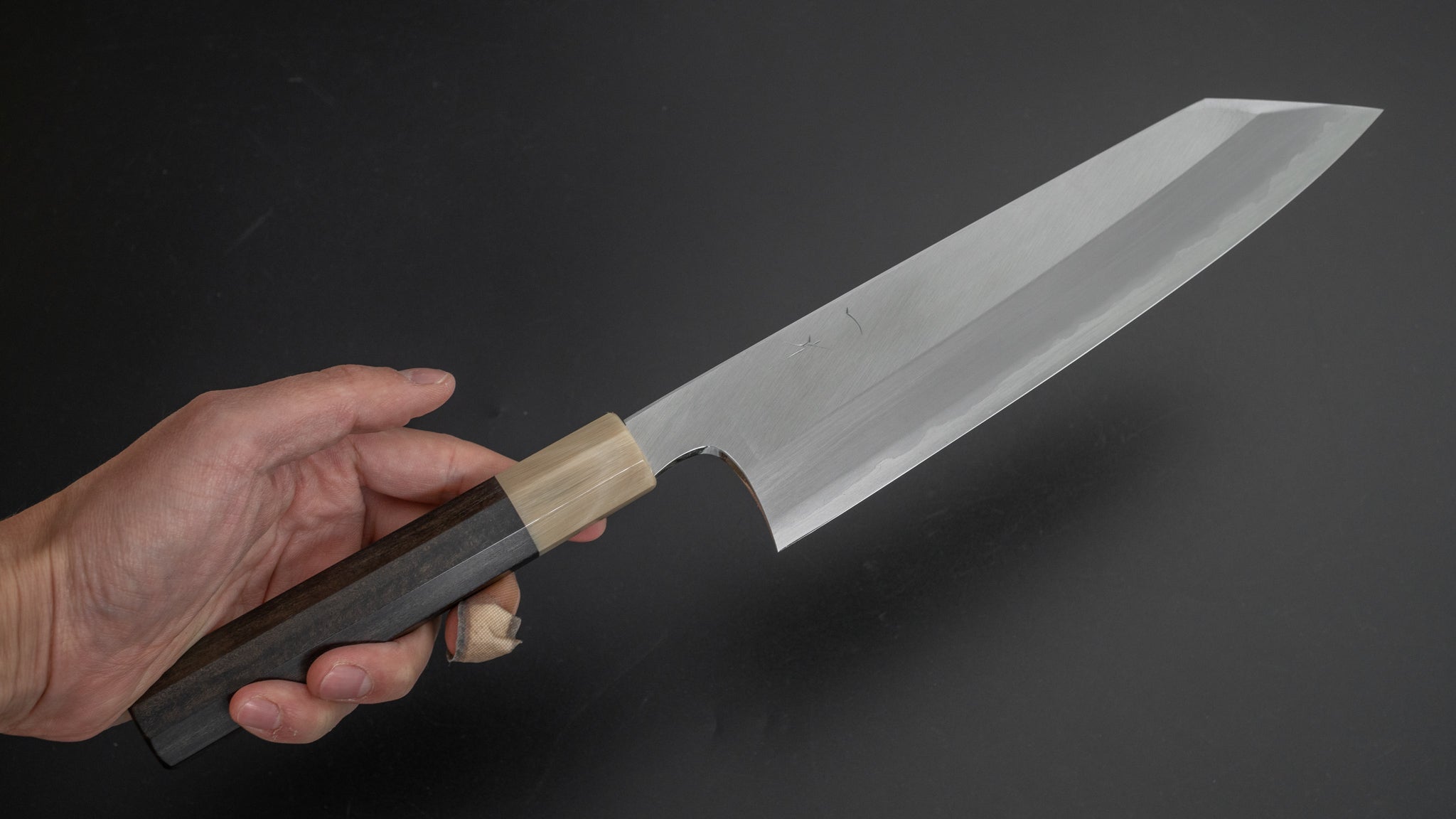 Hitohira Togashi White #1 Stainless Clad Migaki Kiritsuke Gyuto 240mm Japanese Chef Knife with Taihei Ebony Handle - Perfect for Sushi, Sashimi & Precision Cutting