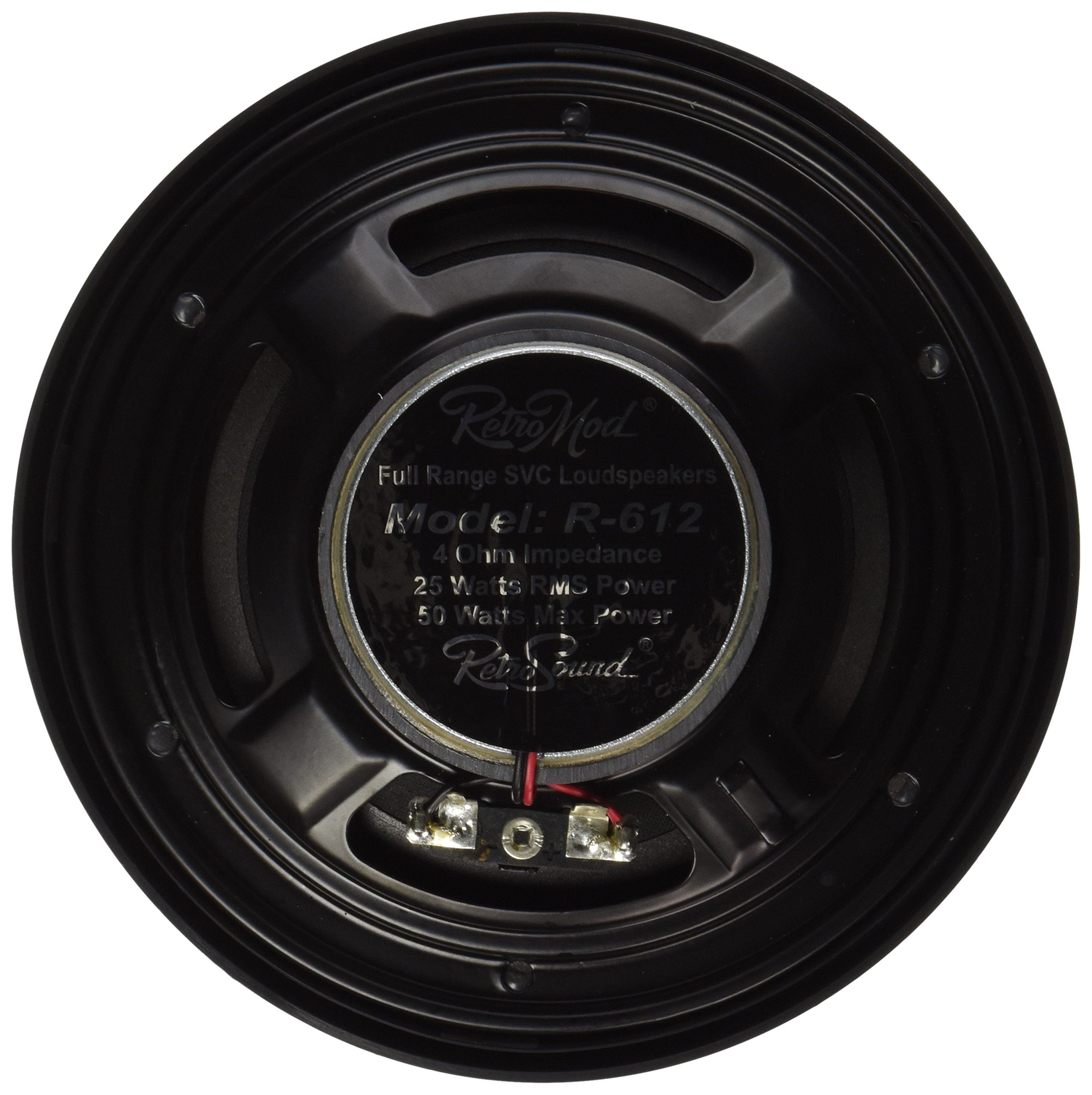 RetroSound S-62 6.5 Inch Car Stereo Replacement Speakers - High Quality 2-Way Coaxial Audio System for Classic Cars & Trucks (Perfect for Door Panel or Rear Deck Installation)