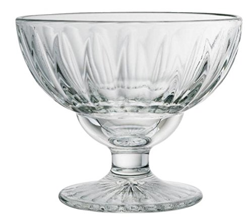 La Rochere Circee 8.75oz (250ml) Sundae Dishes - Set of 6 Glass Dessert Bowls for Ice Cream, Parfaits, Fruit Salads | Elegant Serving for Parties, Restaurants & Home Entertaining
