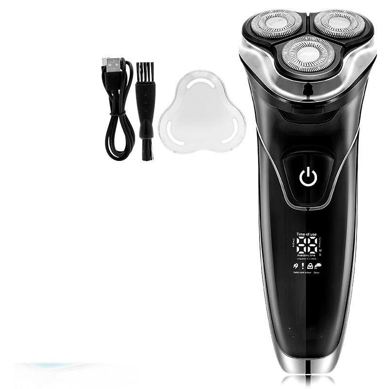 Men's Electric Head Shaver & Beard Trimmer - Waterproof Pop-Up Shaving Machine for Smooth Bald Head & Facial Hair - Perfect for Travel, Gym & Daily Grooming