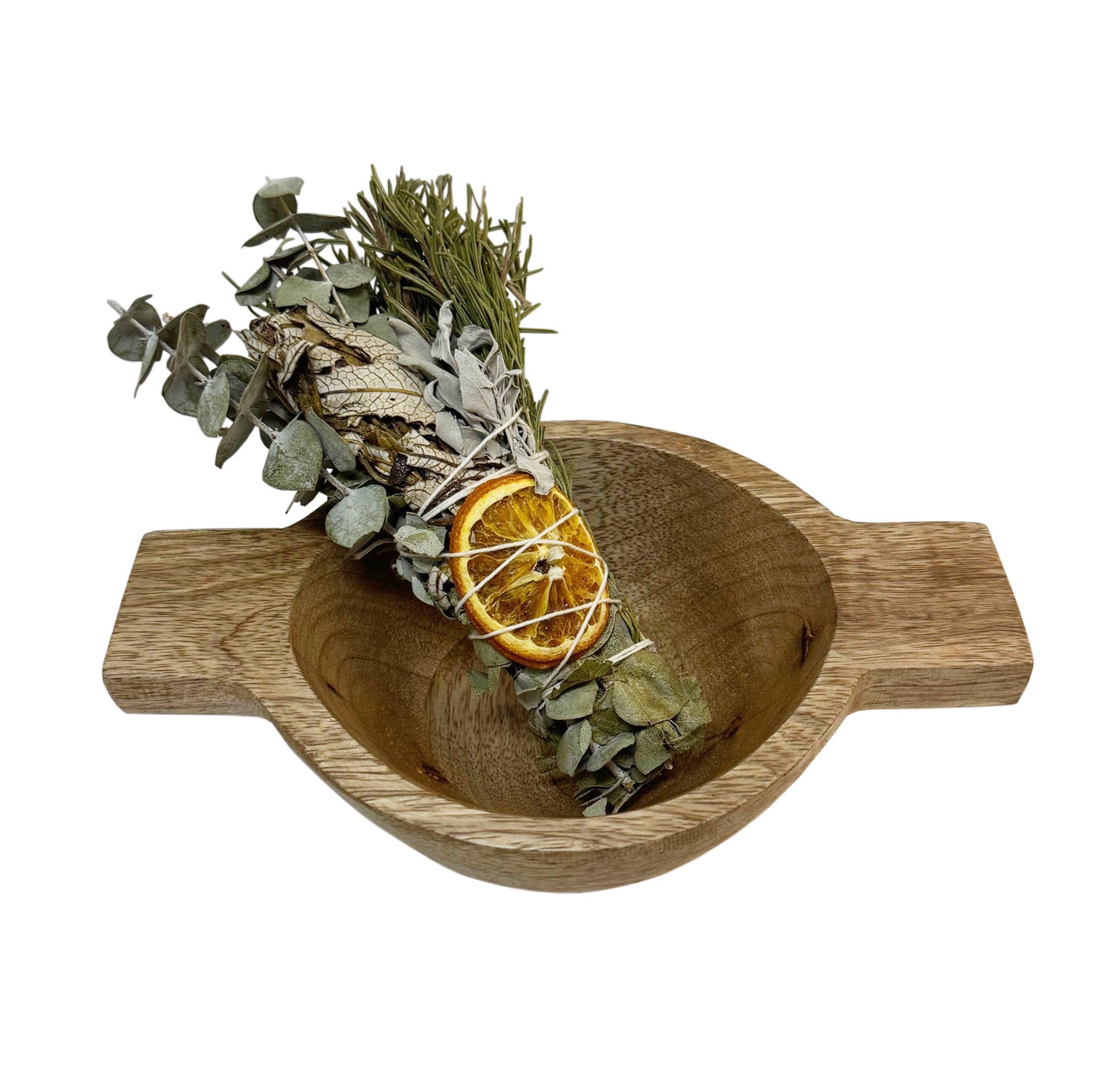 Andaluca 6 Herb and Citrus Smudge Wand - Natural Sage Smudging Kit for Cleansing, Meditation & Positive Energy - Perfect for Home, Yoga & Spiritual Rituals
