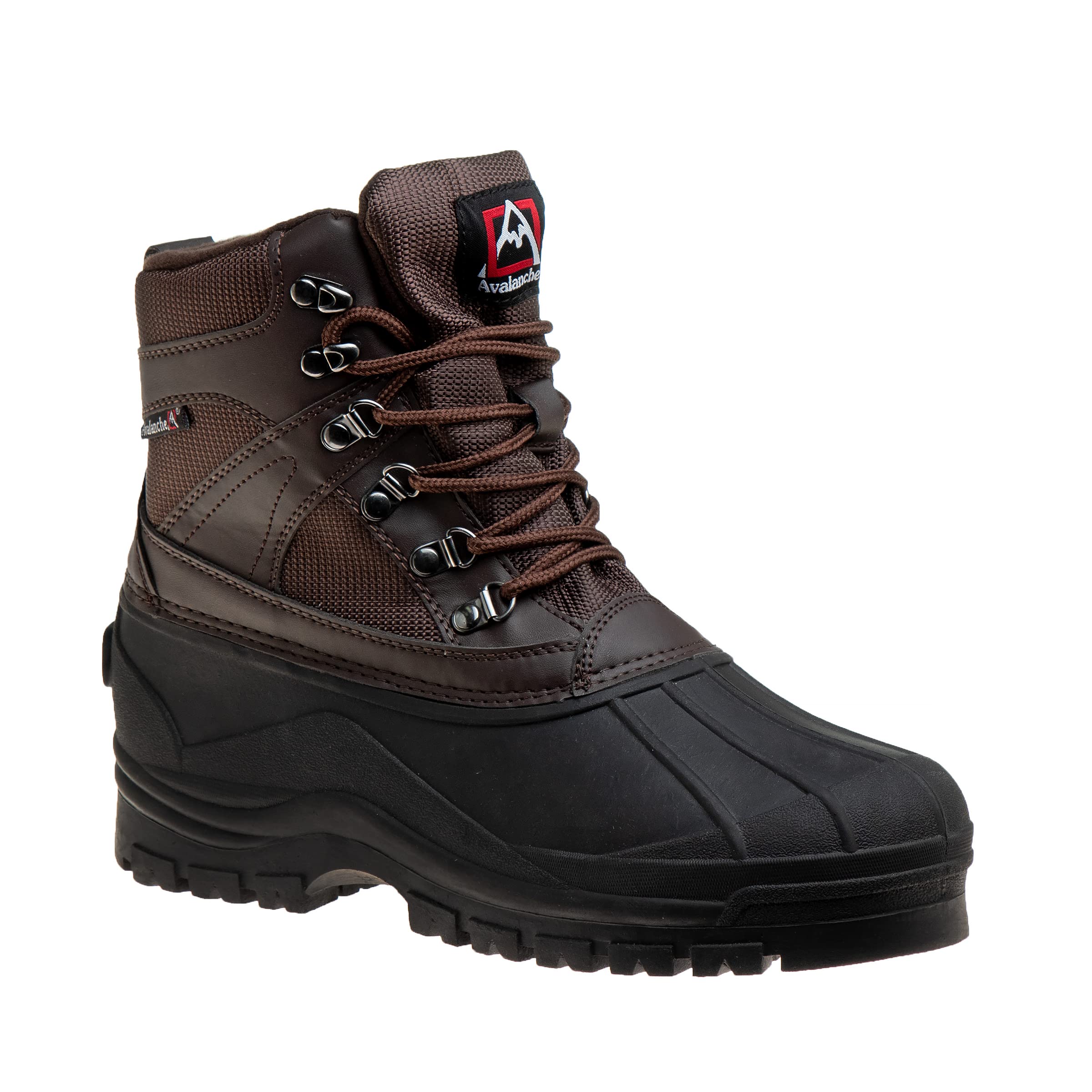 **Avalanche Men's Waterproof Insulated Duck Boots - Winter Snow Boots for Hiking, Hunting & Outdoor Adventures**