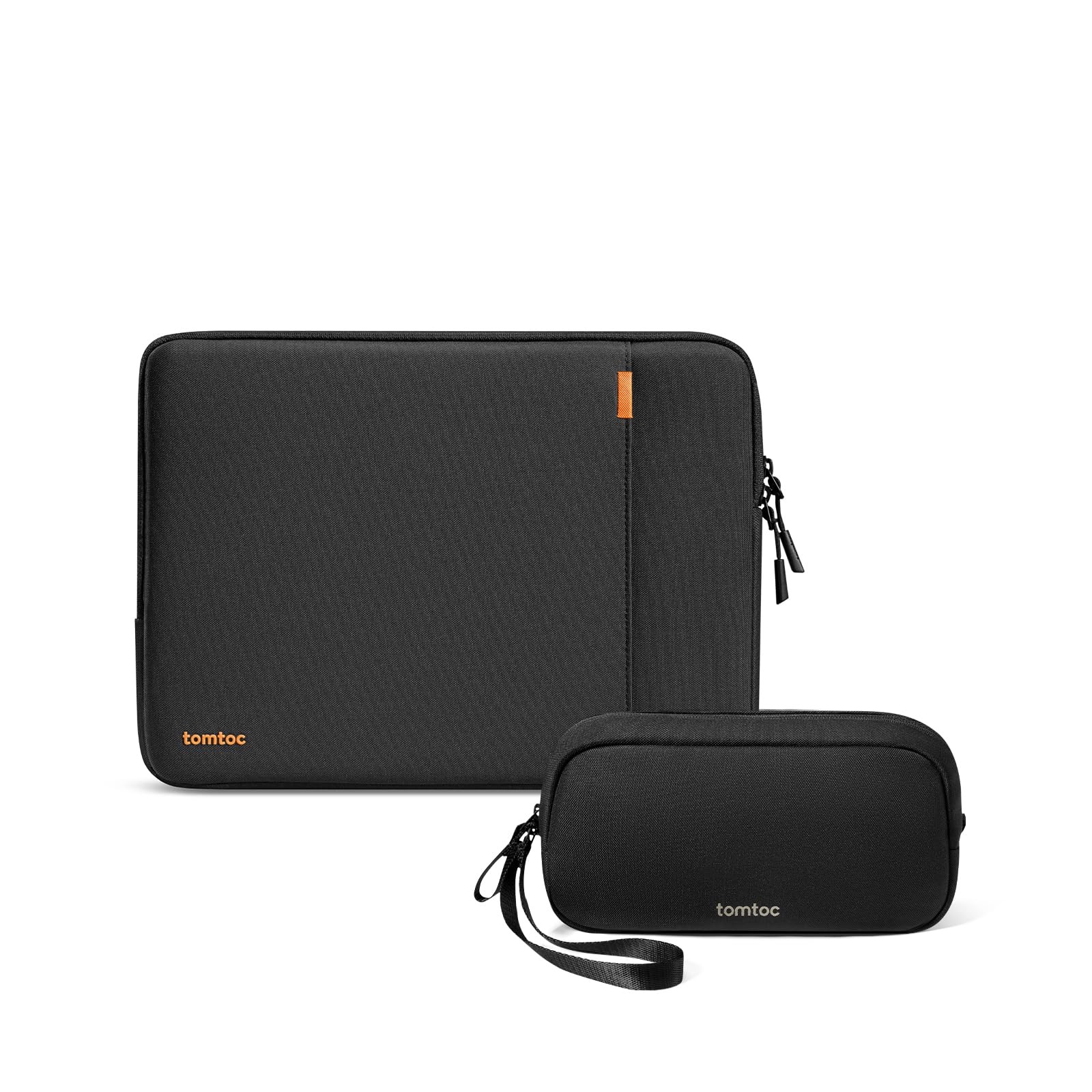 tomtoc 16-inch 360 Protective Laptop Sleeve - Shockproof Laptop Case with Storage Pockets for MacBook Pro 16, iPad Pro, Accessories | Perfect for Travel, Work & School