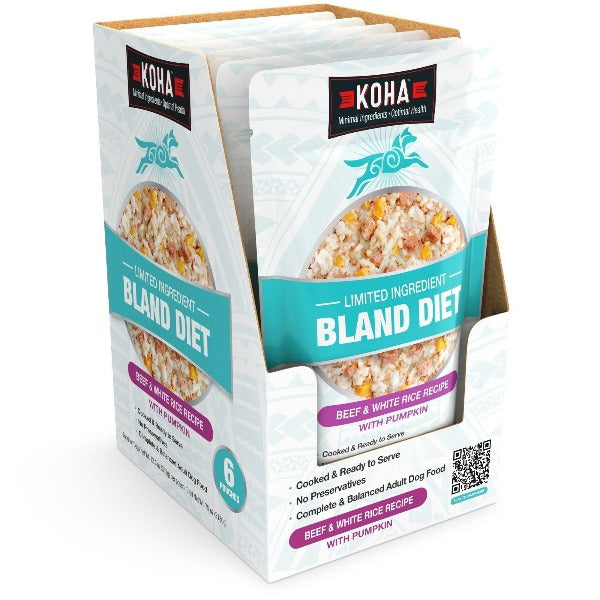 KOHA Limited Ingredient Dog Food - Grain Free Beef & White Rice Recipe for Sensitive Stomachs - Perfect for Dogs with Allergies or Digestive Issues - Dry Kibble for Adult & Senior Dogs - Great for Meal Toppers or Mixers