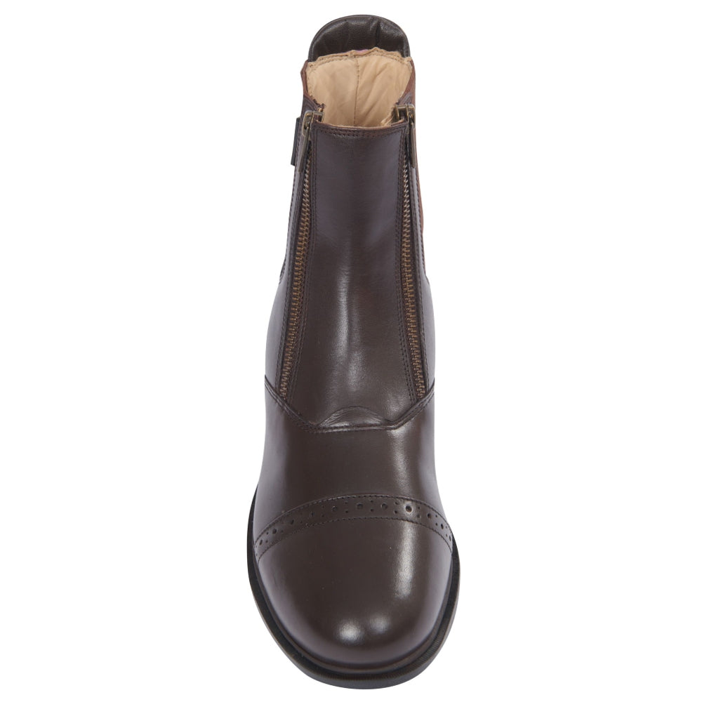 Dublin Evolution Double Zip Front Paddock Boots for Women - Equestrian Riding Boots with Side Zipper - Perfect for Horseback Riding, Barn Work & Outdoor Activities