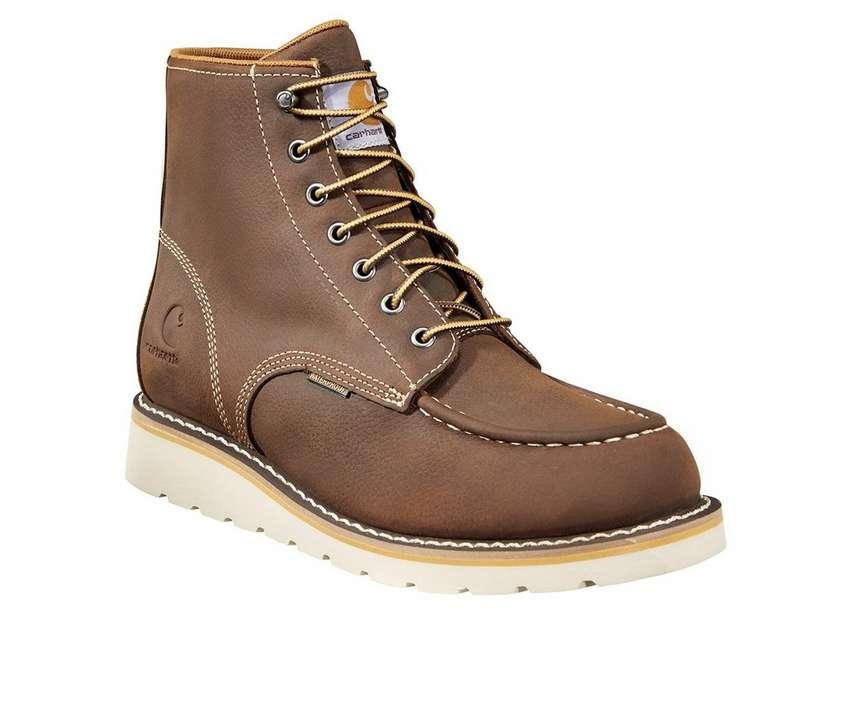 Men's CMW6095 Wedge 6 Inch Waterproof Soft Toe Work Boots - Durable Safety Shoes for Construction, Landscaping & Outdoor Work