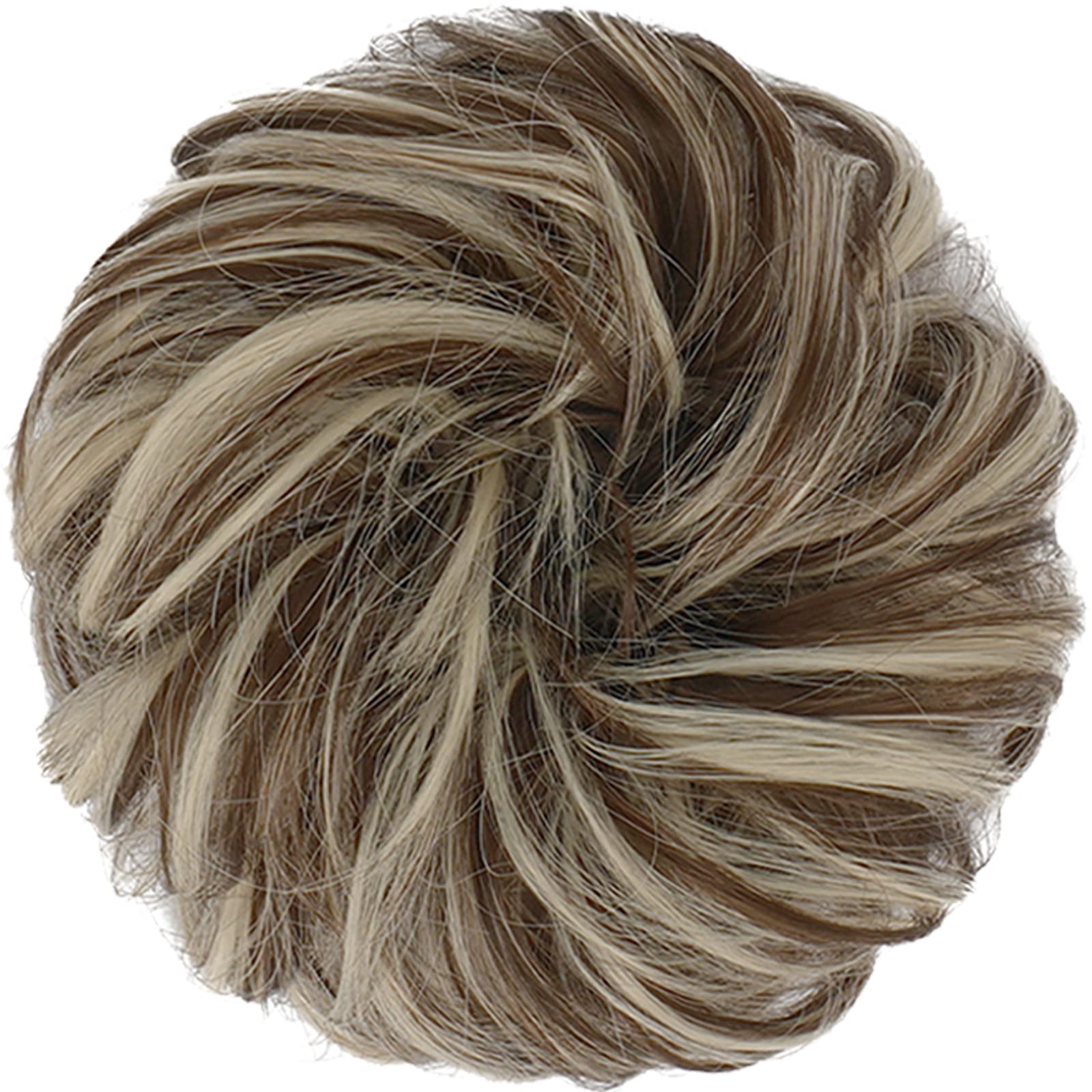 Large Curly Hair Bun Scrunchie Extension - Perfect for Ponytails, Updos & Everyday Hairstyles