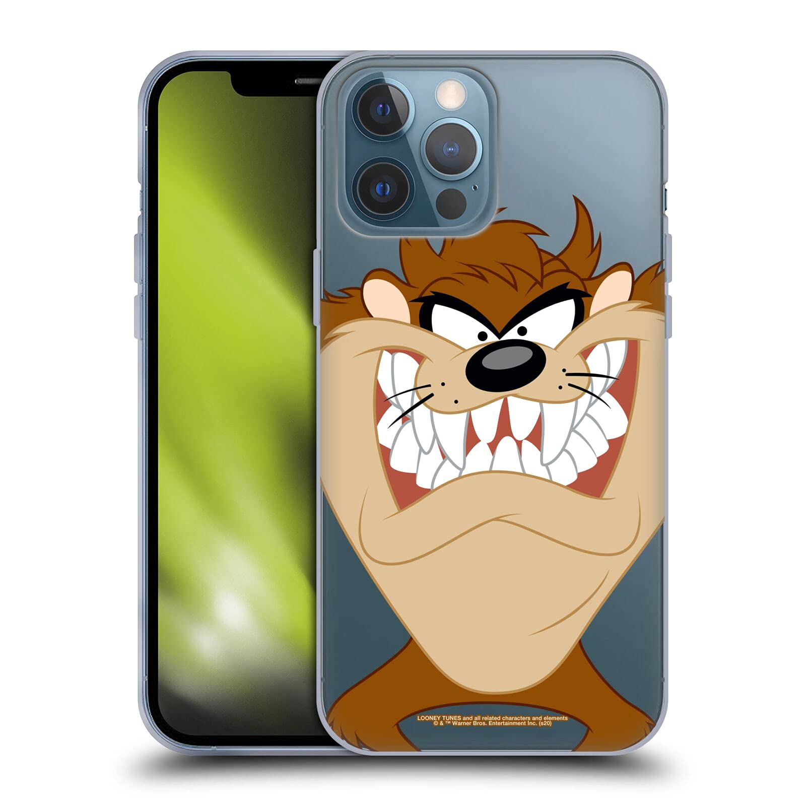 Official Looney Tunes Tasmanian Devil Soft Gel Case for iPhone 13 Pro Max - Durable Protective Phone Cover with Cartoon Character Design - Perfect for Fans, Daily Use & Gift Giving