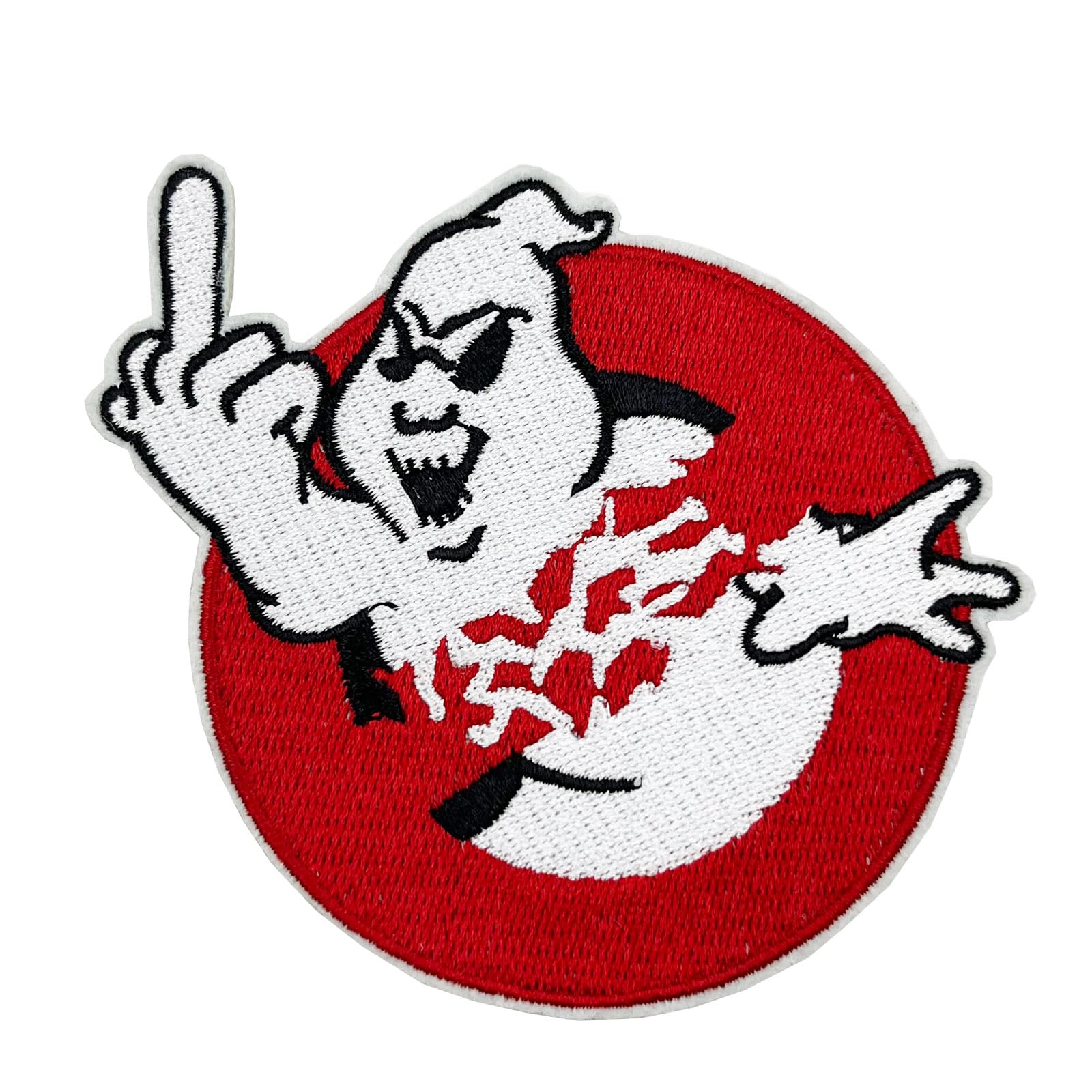 4'' Large Ghost Halloween Costume Embroidered Iron-On Patch for DIY Clothing, Bags & Accessories - Perfect for Halloween Decorations & Cosplay