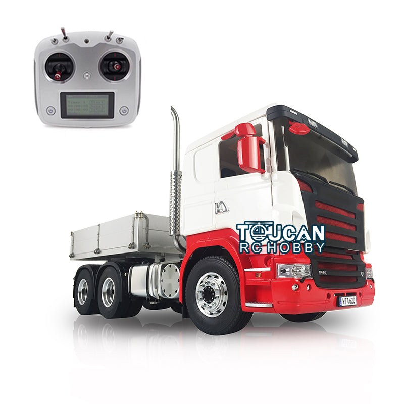 1/14 Scale LESU 6x6 Metal Chassis RC Dump Truck with Painted Cabin, Roof, Radio Controller, Motor, Servo & ESC - Perfect for Construction Site Play, Off-Road Adventure & RC Hobby Enthusiasts