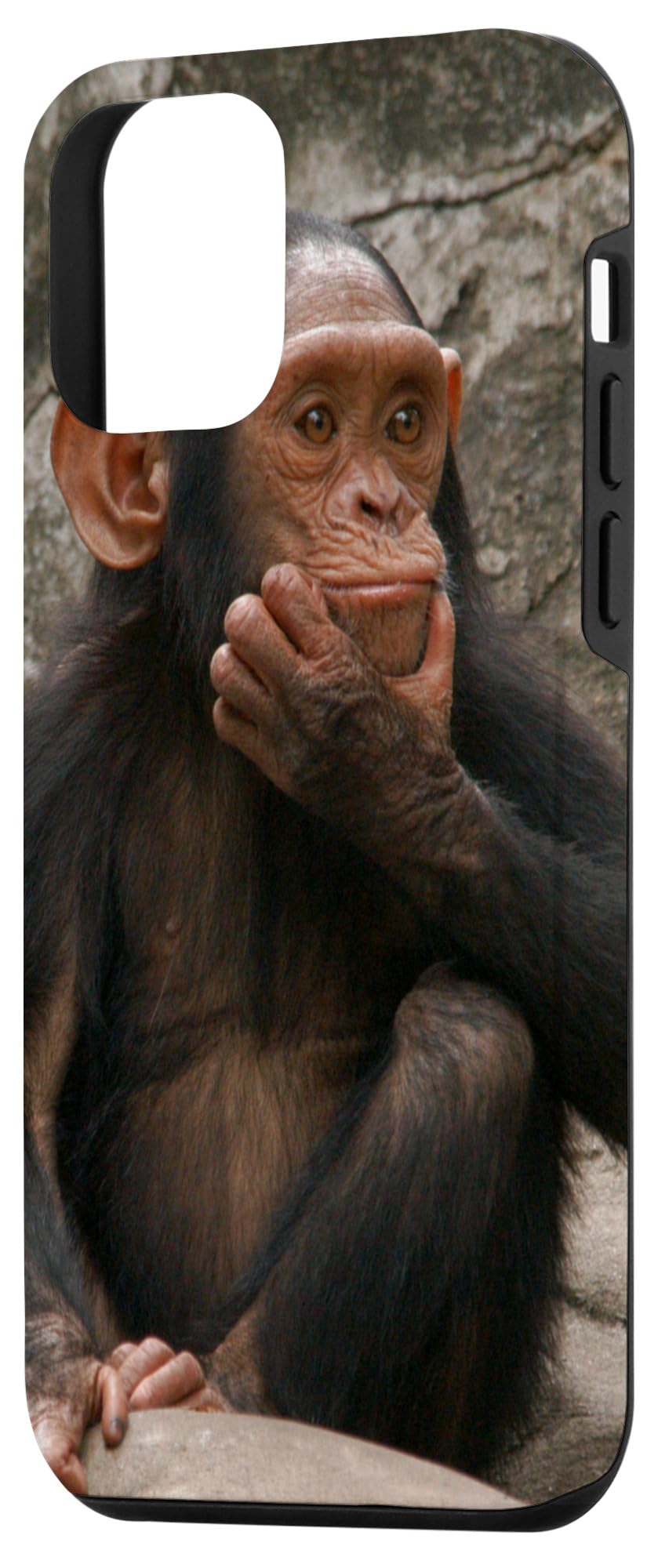 iPhone 12 Mini Cute Chimpanzee Animal Phone Case - Durable Protective Cover for Everyday Use & Perfect Gift for Animal Lovers