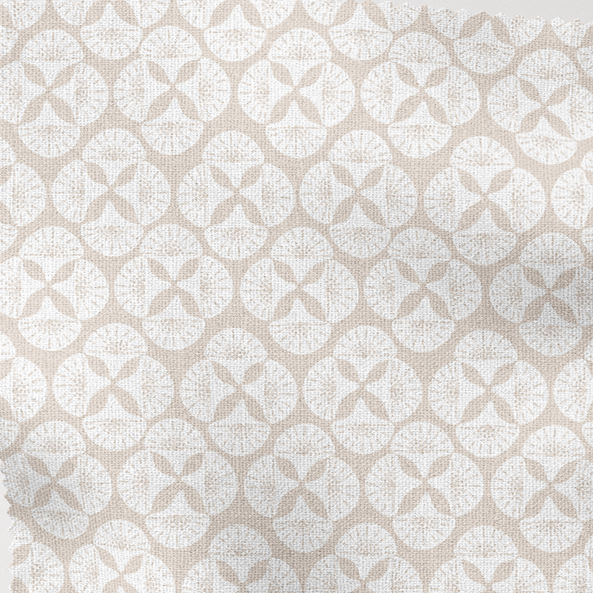 Sea Star Beige Patterned Lampshade - Coastal Decor for Bedroom, Living Room & Nursery Lighting