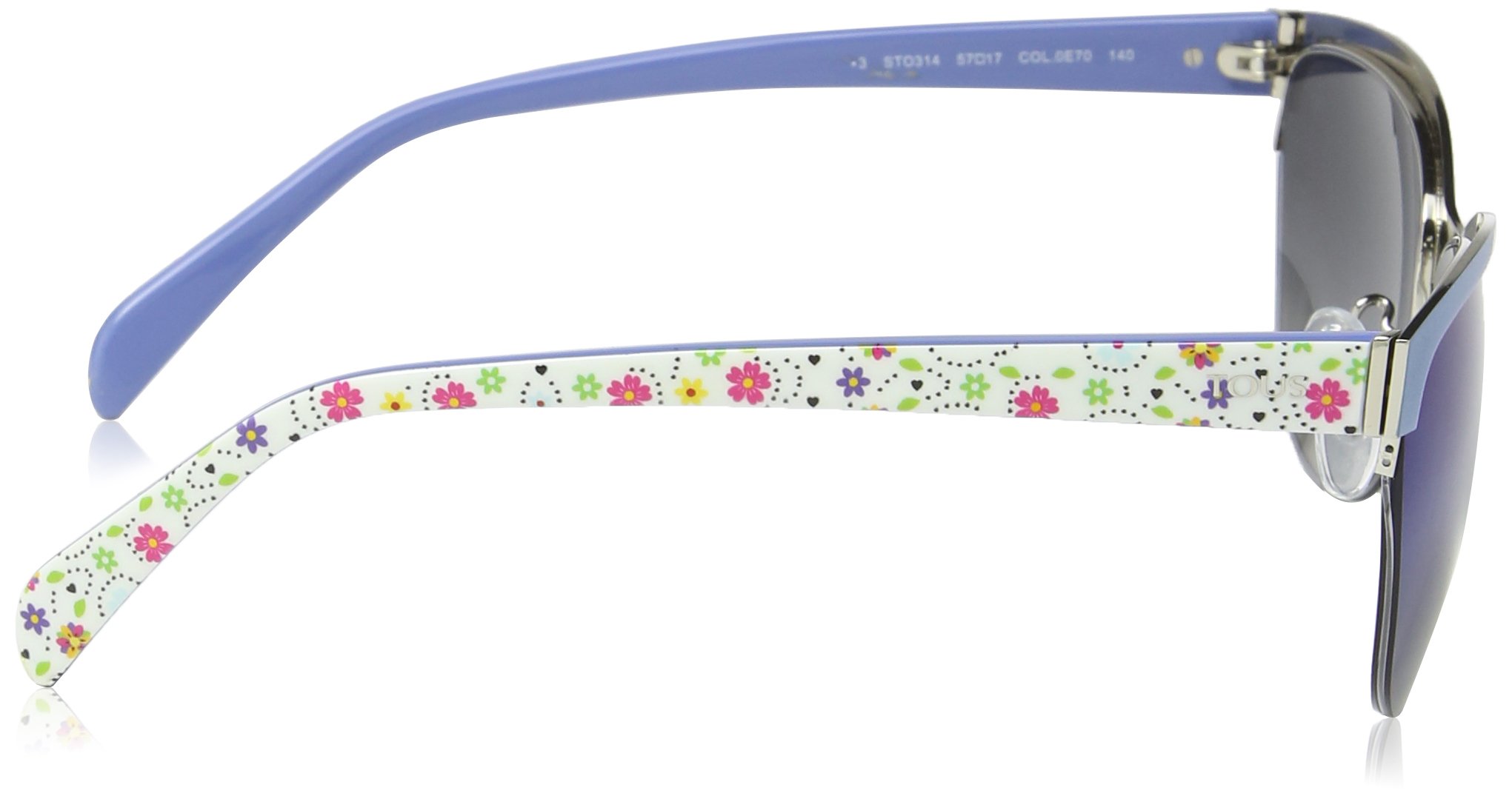 TOUS Women's Fashion Sunglasses STO314-570E70 - UV Protection Cat Eye Shades for Driving, Beach & Outdoor Activities