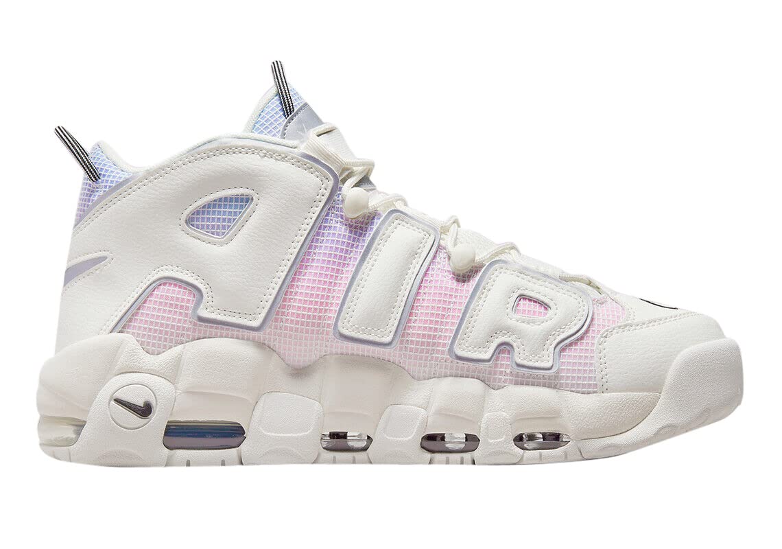 Nike Men's Air More Uptempo '96 Retro Basketball Sneakers - Classic White Black Red Colorway for Streetwear & Casual Outfits