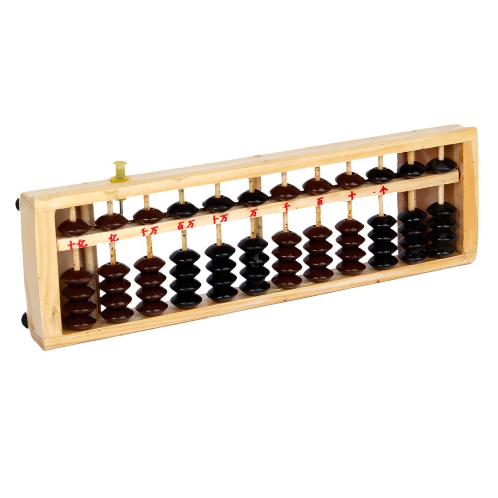 Wooden Abacus Soroban Calculator - Traditional Math Learning Tool for Kids & Adults - Perfect for Classroom, Homeschooling, and Mental Arithmetic Practice