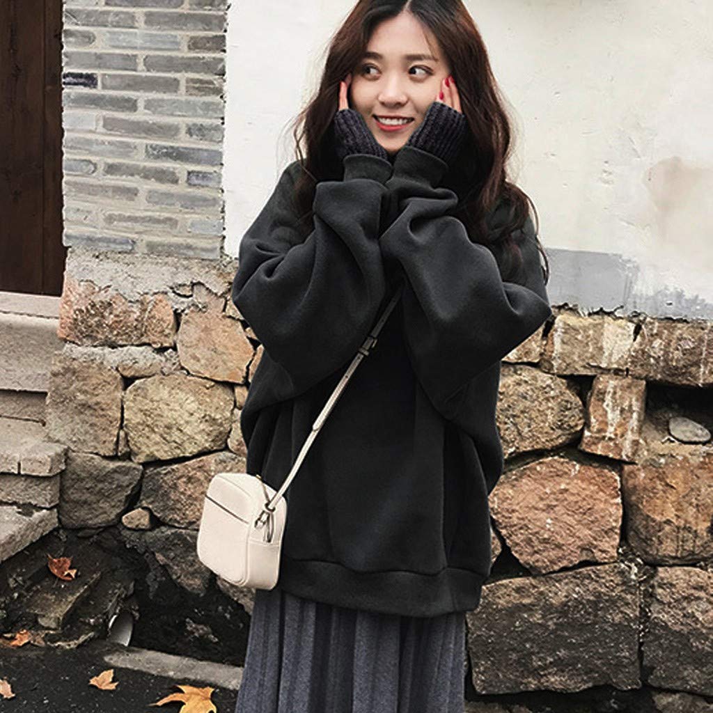 Women's Casual Turtleneck Sweater - Fake Two Piece Pullover Top, Loose Knit Sweatshirt Tunic Blouse for Fall & Winter Layering | Office Wear, Date Night Outfits, Cozy Home Loungewear