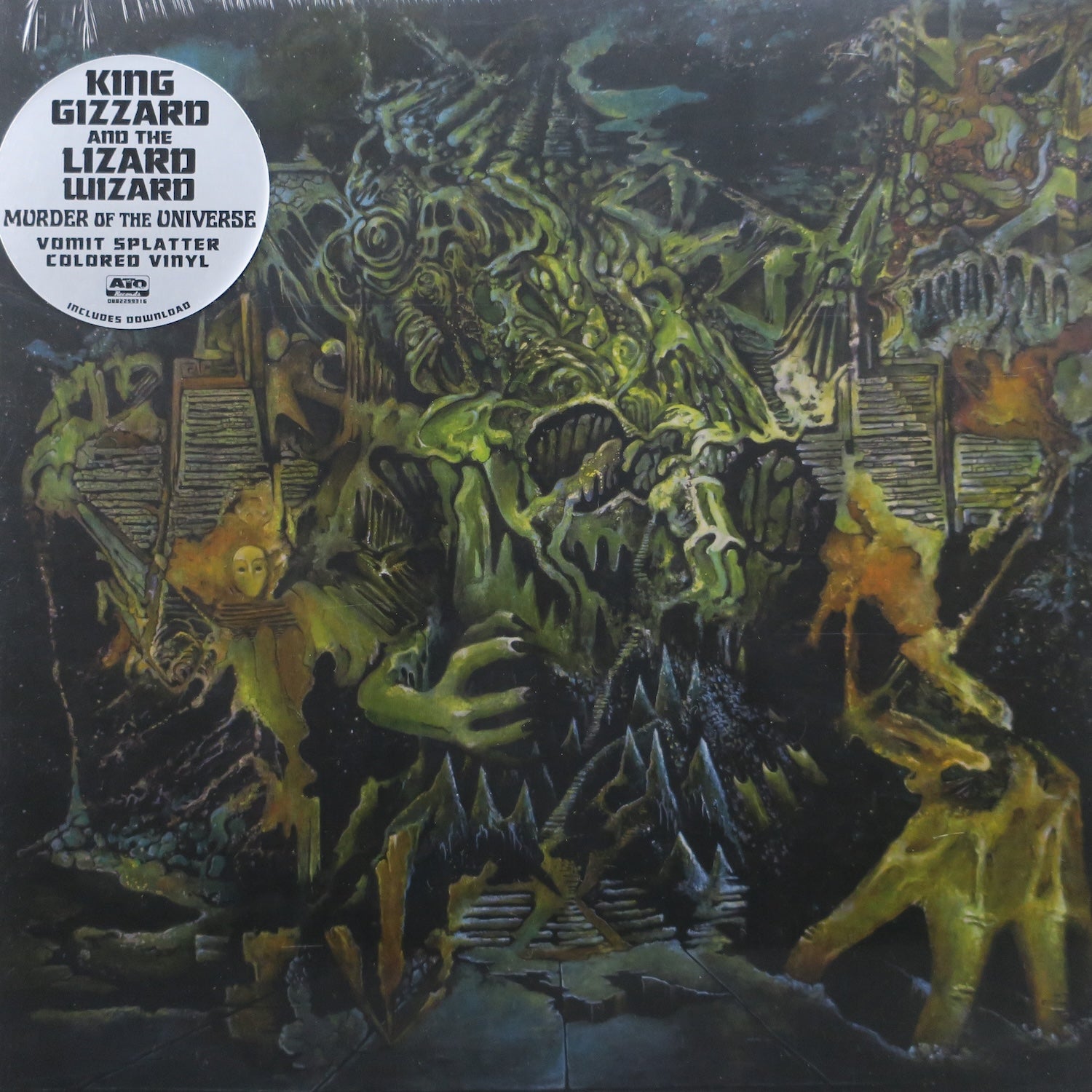 KING GIZZARD & LIZARD WIZARD 'Murder Of The Universe' VOMIT SPLATTER Vinyl LP Record - Limited Edition Colored Vinyl for Music Collectors & Rock Fans