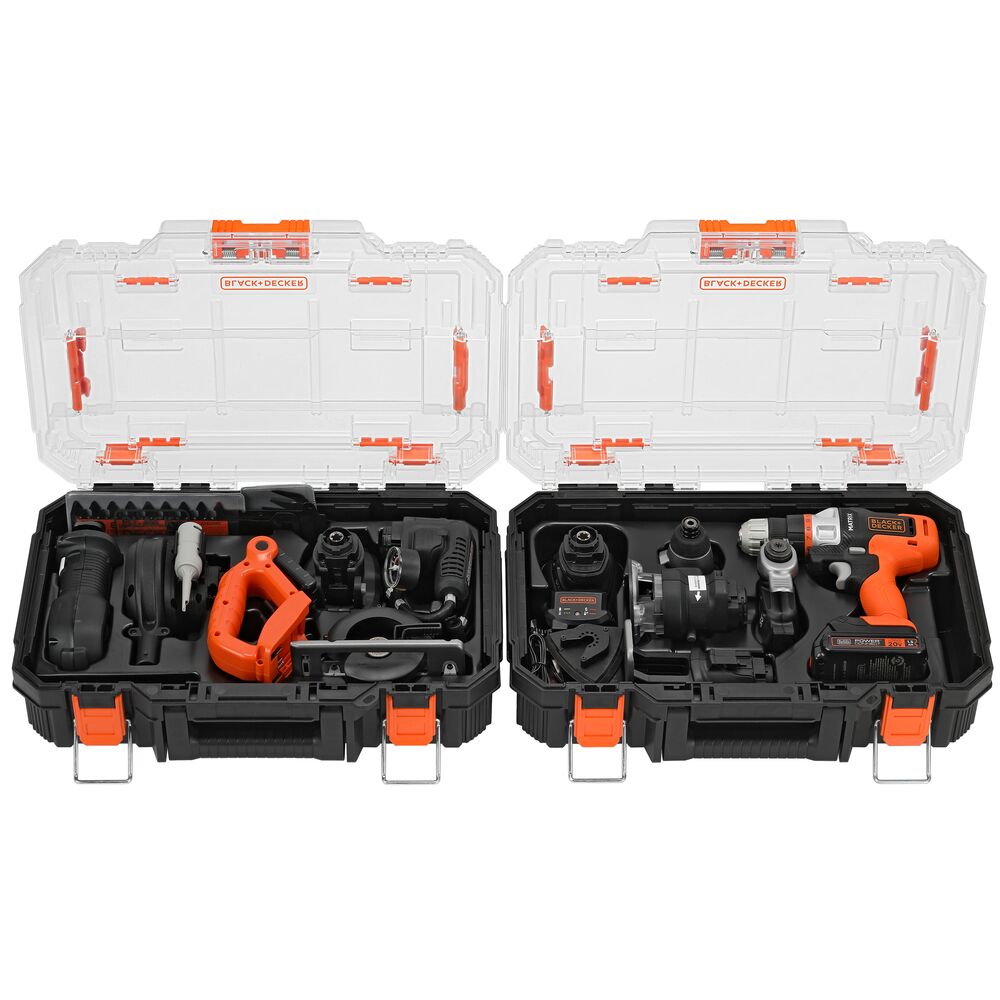 MATRIX™ 20V MAX* Cordless Drill Power Tool Kit with 12 Attachments & Storage Case - Perfect for DIY Projects, Home Repairs, and Professional Construction Work