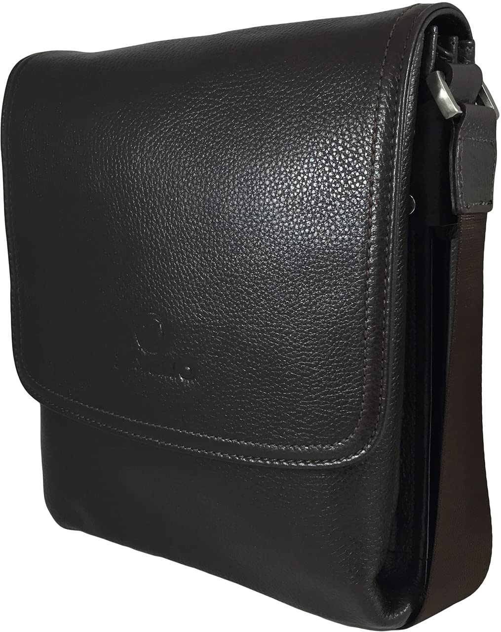 Genuine Leather Men's Crossbody Shoulder Messenger Bag - Brown Medium Size | Perfect for Travel, Work & Everyday Use