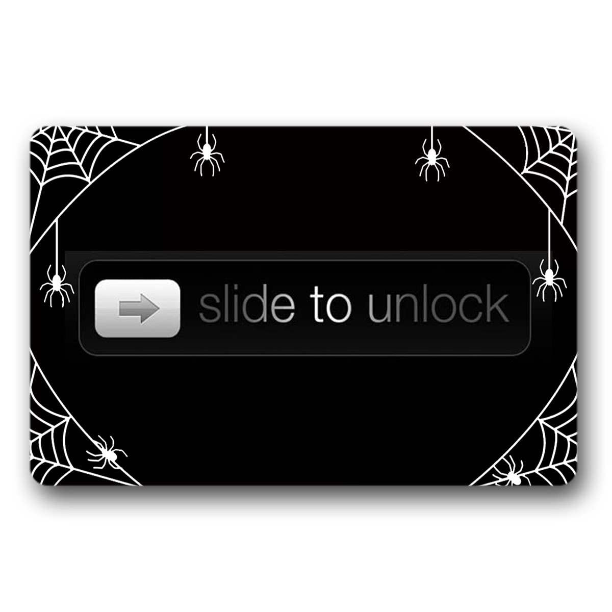 18x30 Inch Funny Slide to Unlock Front Door Mat - Durable Outdoor Welcome Mat for Entryway, Yard, Garage - Easy to Clean Non-Slip Floor Mat for High Traffic Areas - Perfect for Home, Office & Commercial Use