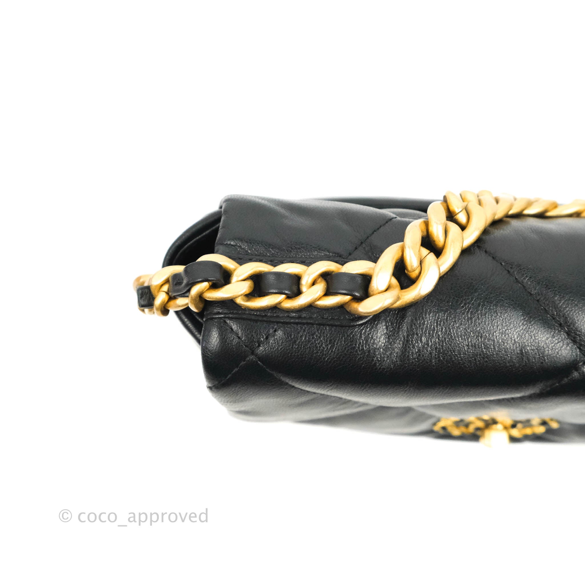 Chanel 19 Small Handbag in Black Goatskin Leather with Mixed Hardware - Luxury Crossbody Bag for Women, Perfect for Date Night & Evening Events