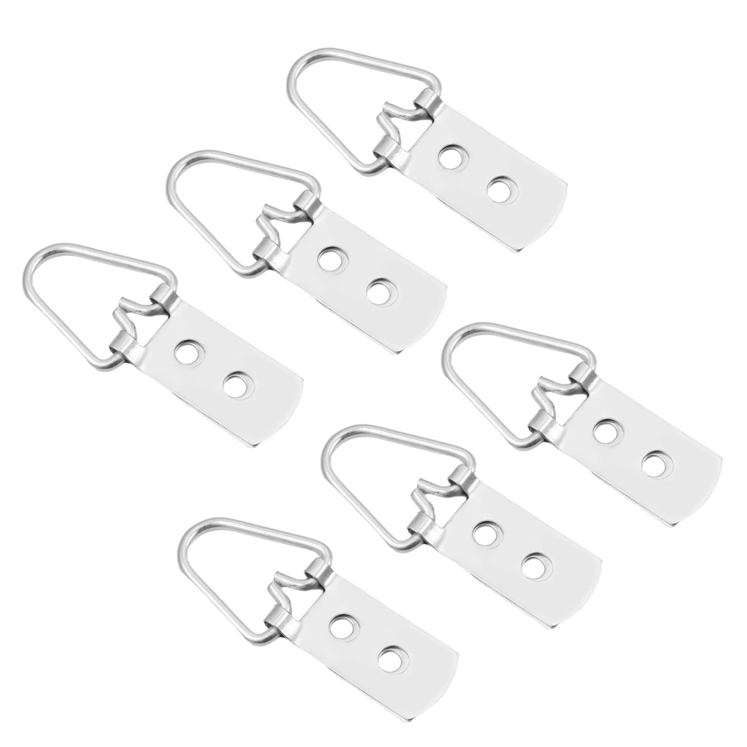 MroMax 100PCS Silver Picture Frame Hooks for Wall Decor & Photo Display