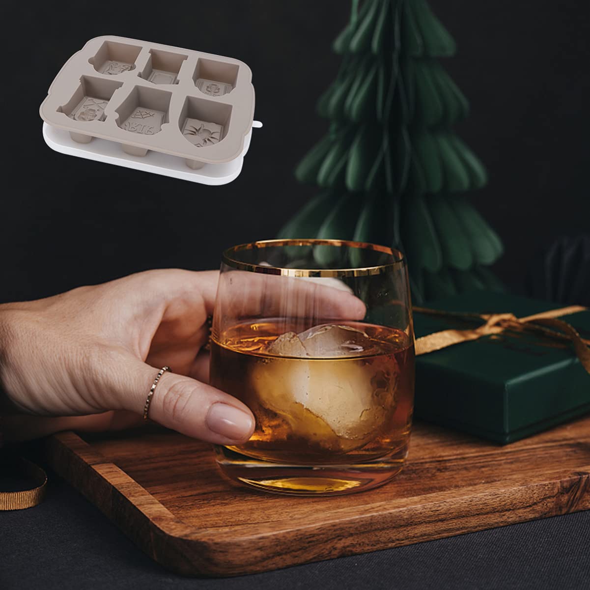 Halloween Tombstone Ice Maker - Silicone Ice Mold & Tray for Spooky Cocktails, Party Drinks, and Themed Beverages