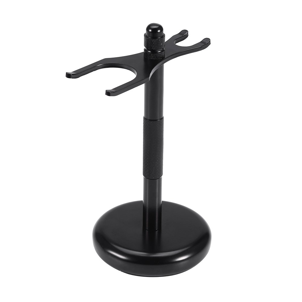 2 in 1 Shaving Brush & Razor Stand - Durable Zinc Alloy Shaver Holder for Men | Perfect for Salon, Home & Travel Use | Stylish Bathroom Organizer for Wet/Dry Shaving Essentials