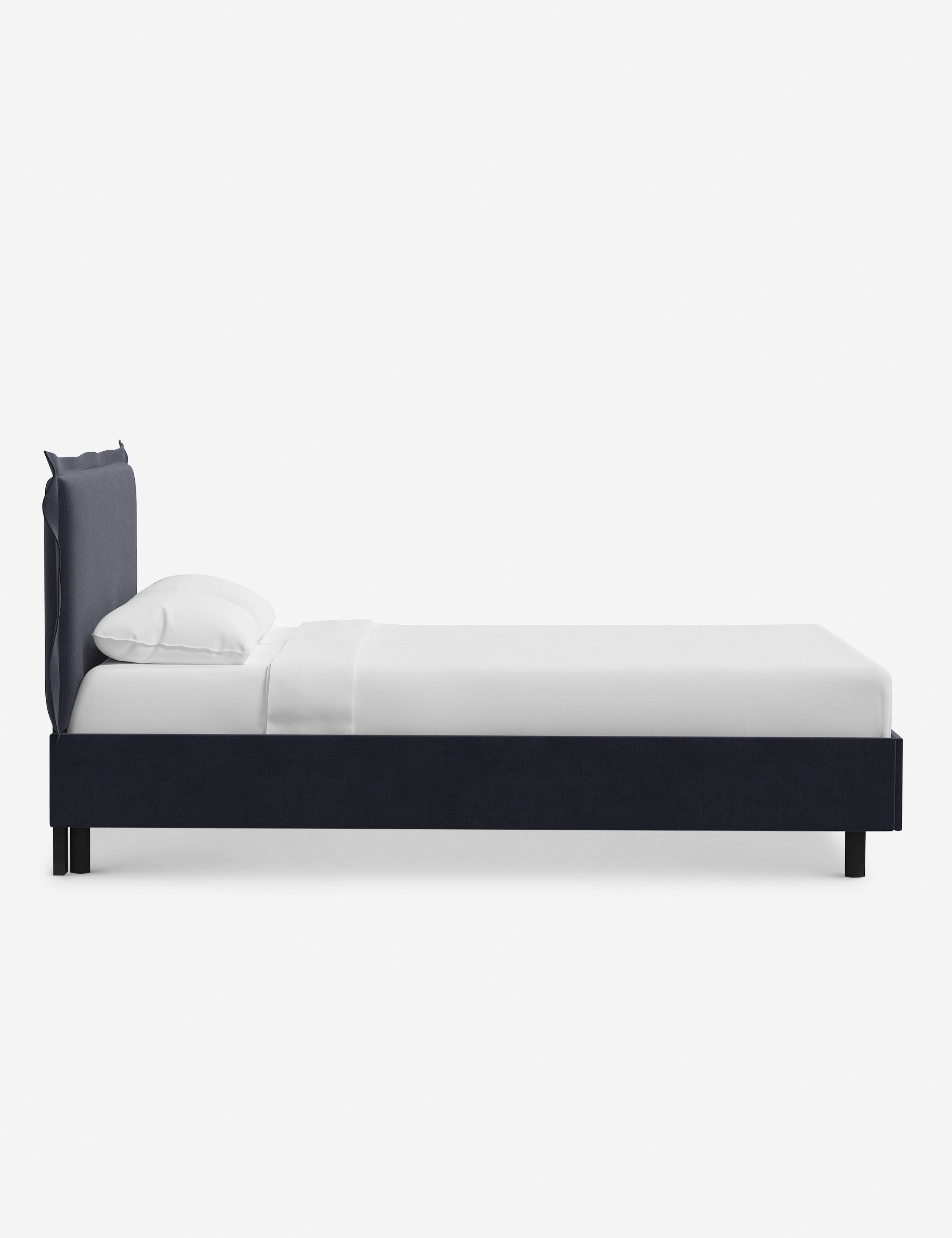 Elara Modern Platform Bed Frame - Queen Size, Wooden Slat Support, Sturdy & Noise-Free - Perfect for Bedroom, Guest Room, or Apartment