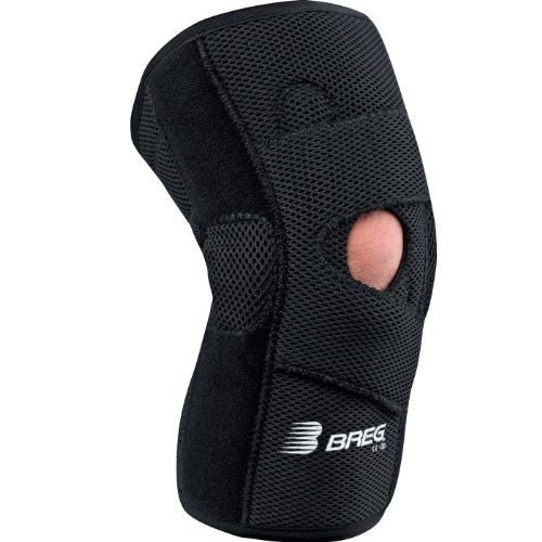 Breg Lateral Stabilizer Knee Brace - Large, Right, Airmesh with Hinges - Support for Running, Sports & Injury Recovery