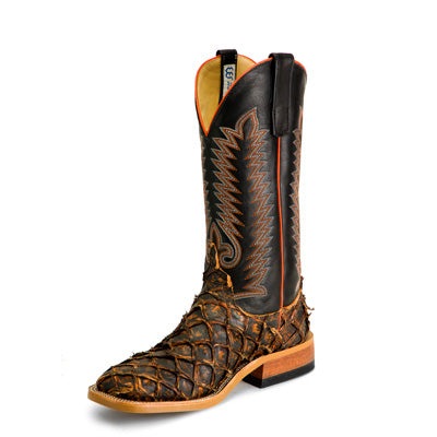 Anderson Bean Men's Rust Crush Bass Boots - Premium Cowboy Boots for Men, Comfortable & Durable Western Work Boots - Perfect for Rodeo, Ranch Work & Country Fashion