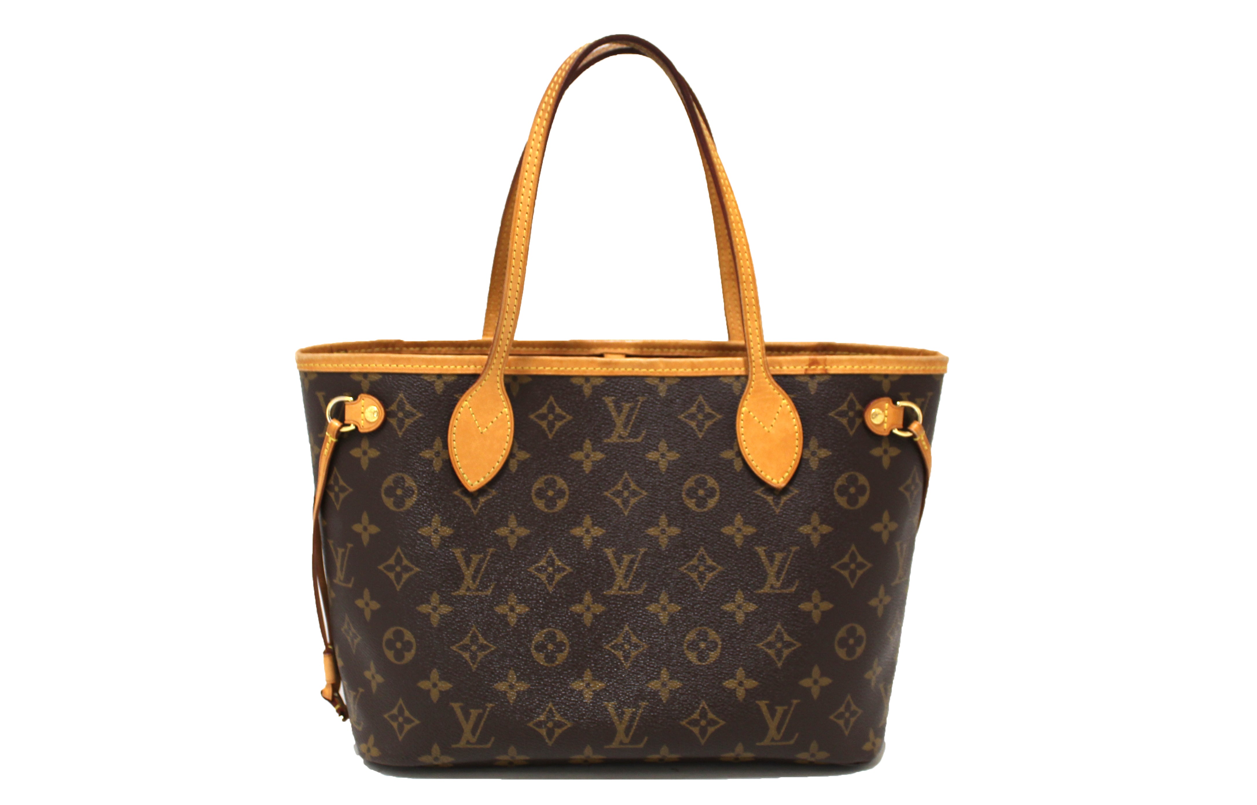Authentic Louis Vuitton Monogram Neverfull PM Tote Bag - Luxury Designer Shoulder Handbag for Women, Perfect for Work, Travel & Everyday Use