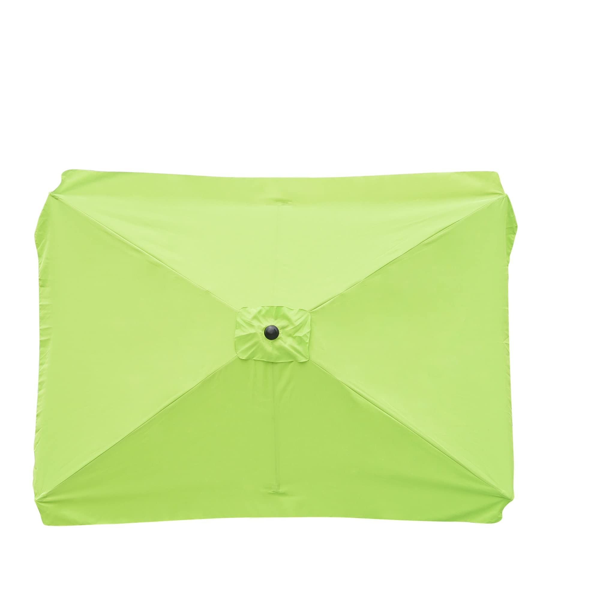 6.5x10ft Universal Replacement Umbrella Canopy Top Cover - Durable Polyester with Valance (Green) for Patio, Beach & Outdoor Use - Perfect for Sun Protection, Backyard Relaxation and Poolside Lounging