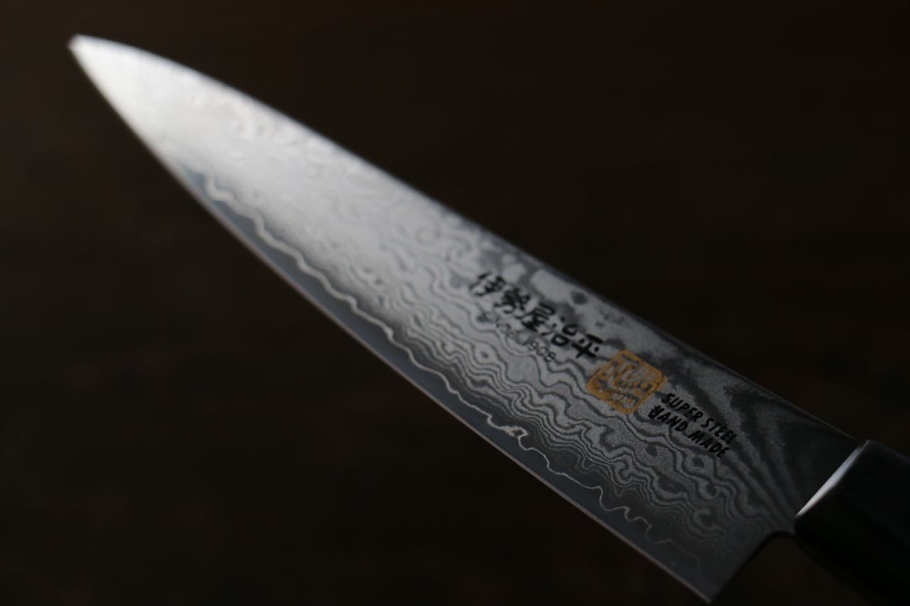 Premium Iseya VG10 Damascus Steel Petty Utility Knife 120mm - Perfect for Slicing, Peeling & Precision Kitchen Tasks