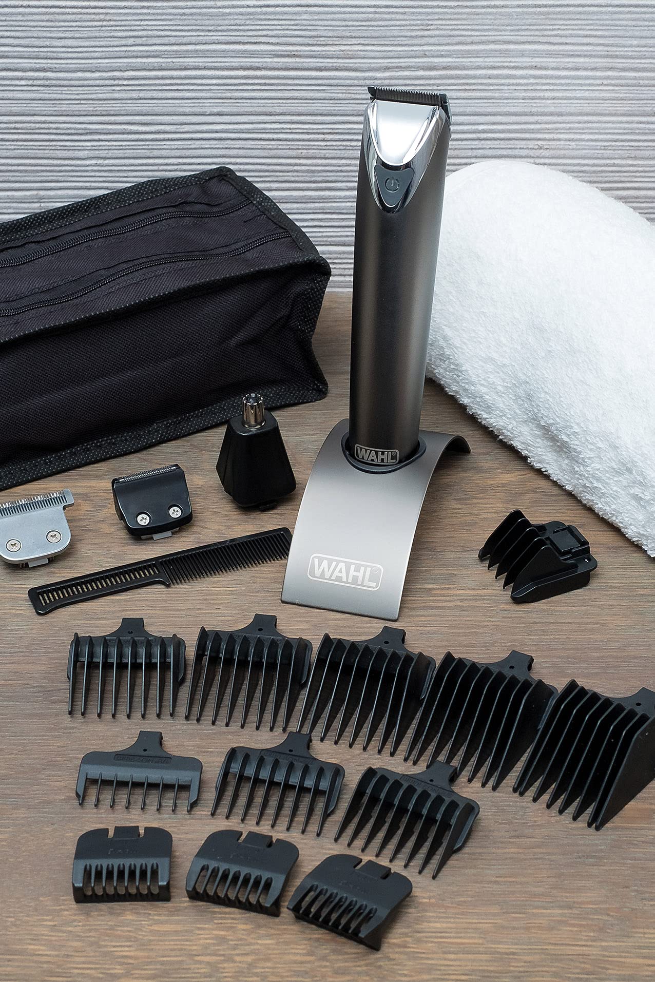 WAHL 09864-016 Professional Stainless Steel Lithium Ion Cordless Hair Clipper for Men - Fast Charging, Quiet Motor, Perfect for Home Haircuts & Barber Salon Use