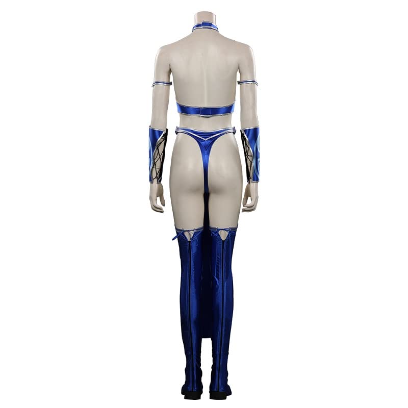Women's Split Cosplay Costume Set with Wristbands, Arm Accessories & Stockings - Anime Lingerie Outfit for Halloween, Cosplay Events & Photoshoots