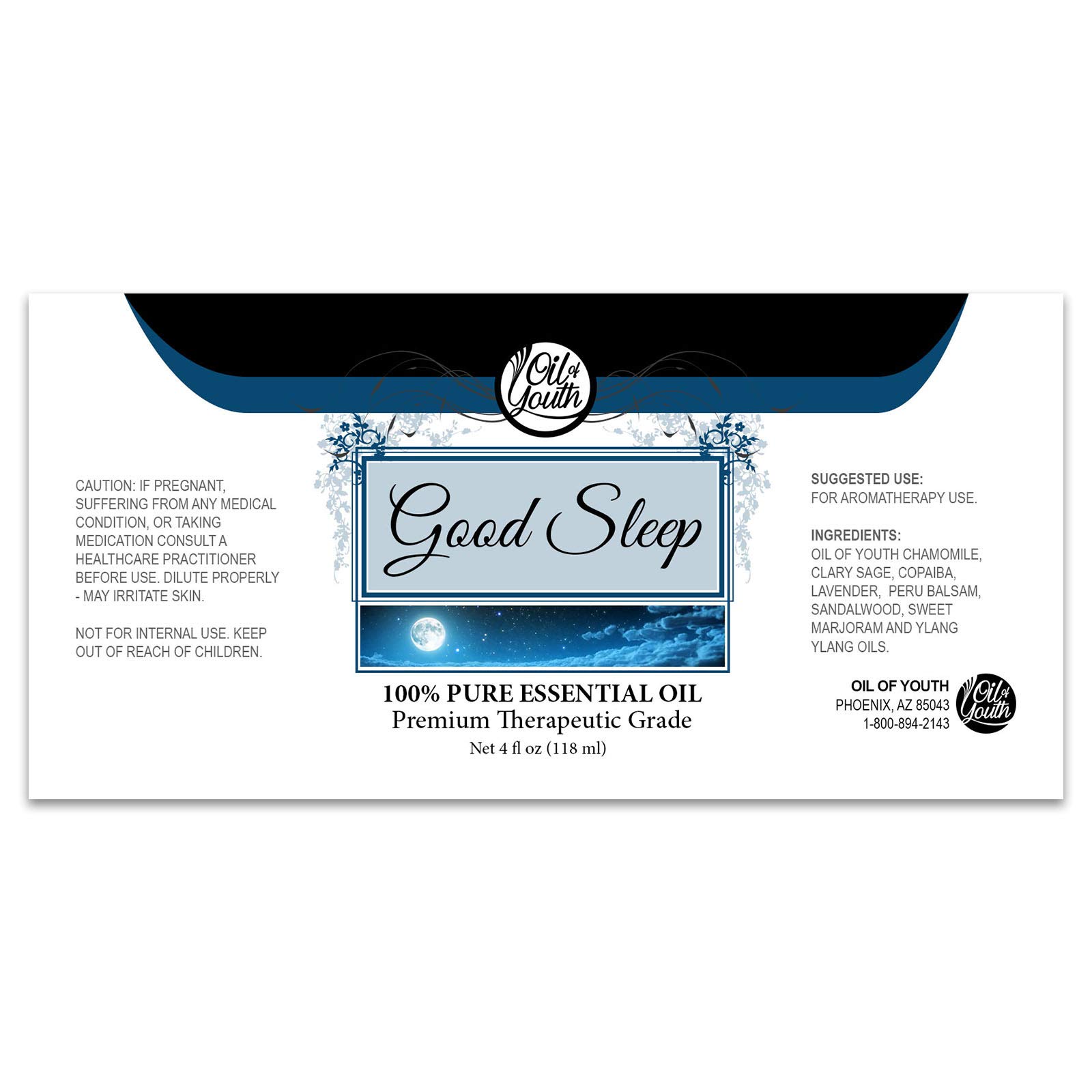Youth Oil 4oz Bulk Therapeutic Grade Essential Oil - Pure & Natural Sleep Blend for Diffusers - Promotes Relaxation & Deep Sleep - Perfect for Bedtime, Meditation & Stress Relief
