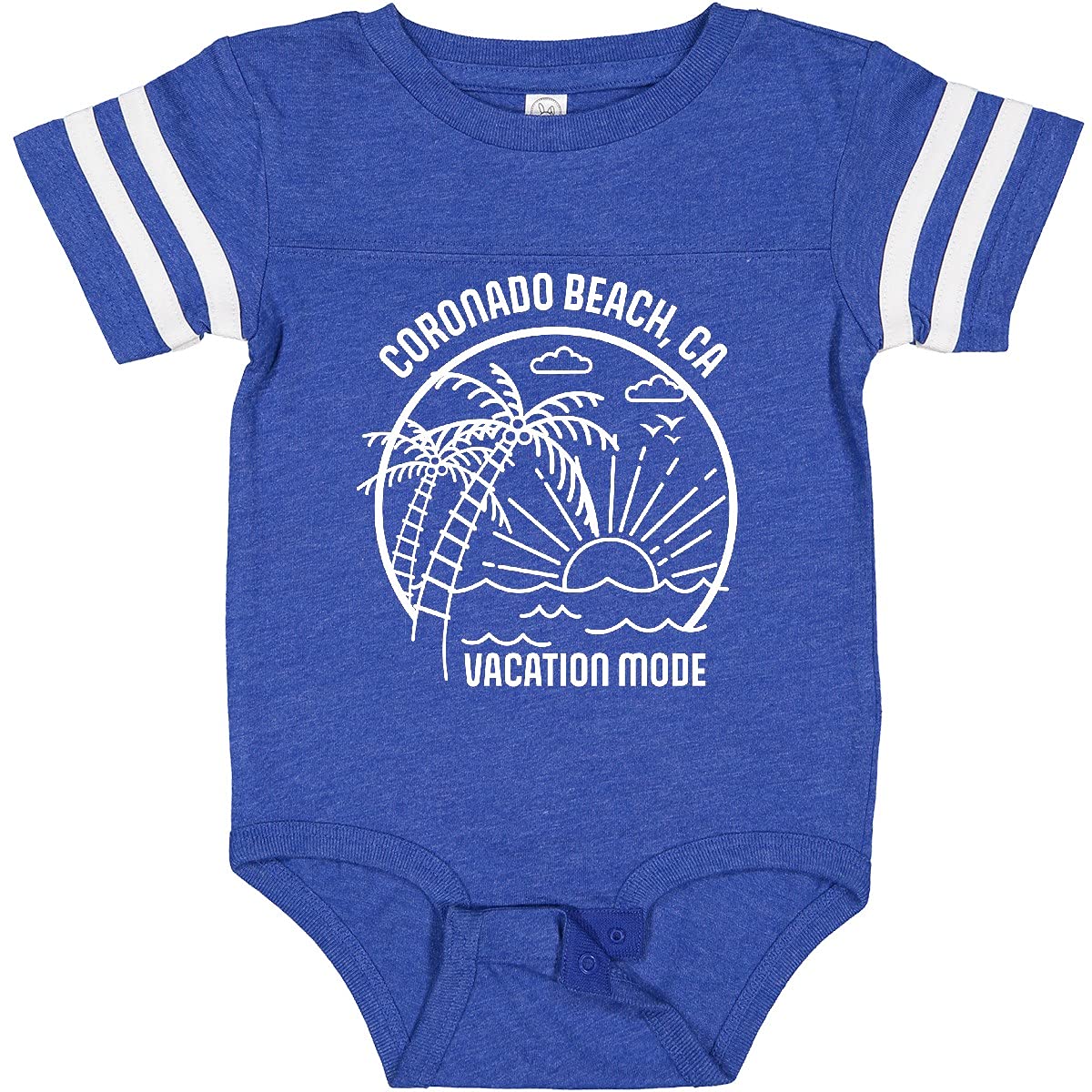 Inktastic Summer Vacation Mode Coronado Beach California Baby Bodysuit - Cute Infant Onesie for Beach Trips & Family Vacations - Perfect Gift for Newborns & Toddlers